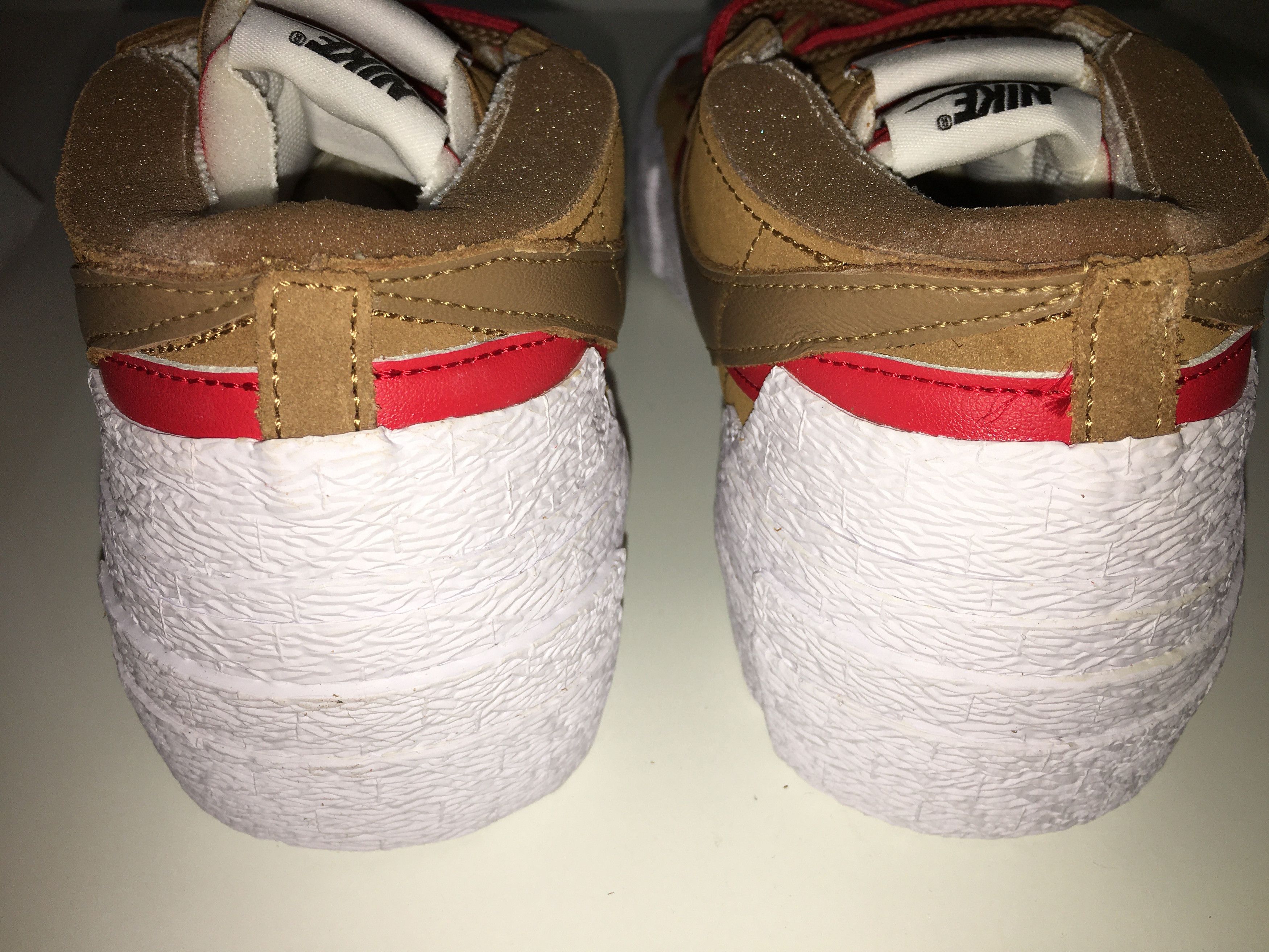 Nike × Sacai Blazer Low - British Tan / Uni Red Size US 9 / EU 42 - 9 Thumbnail