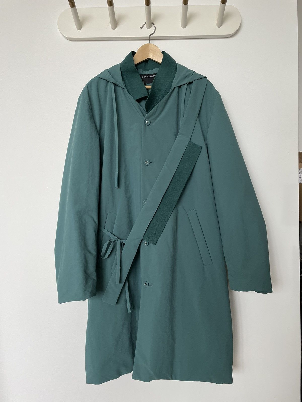 image of Craig Green Padded Coat In Green, Men's (Size XL)