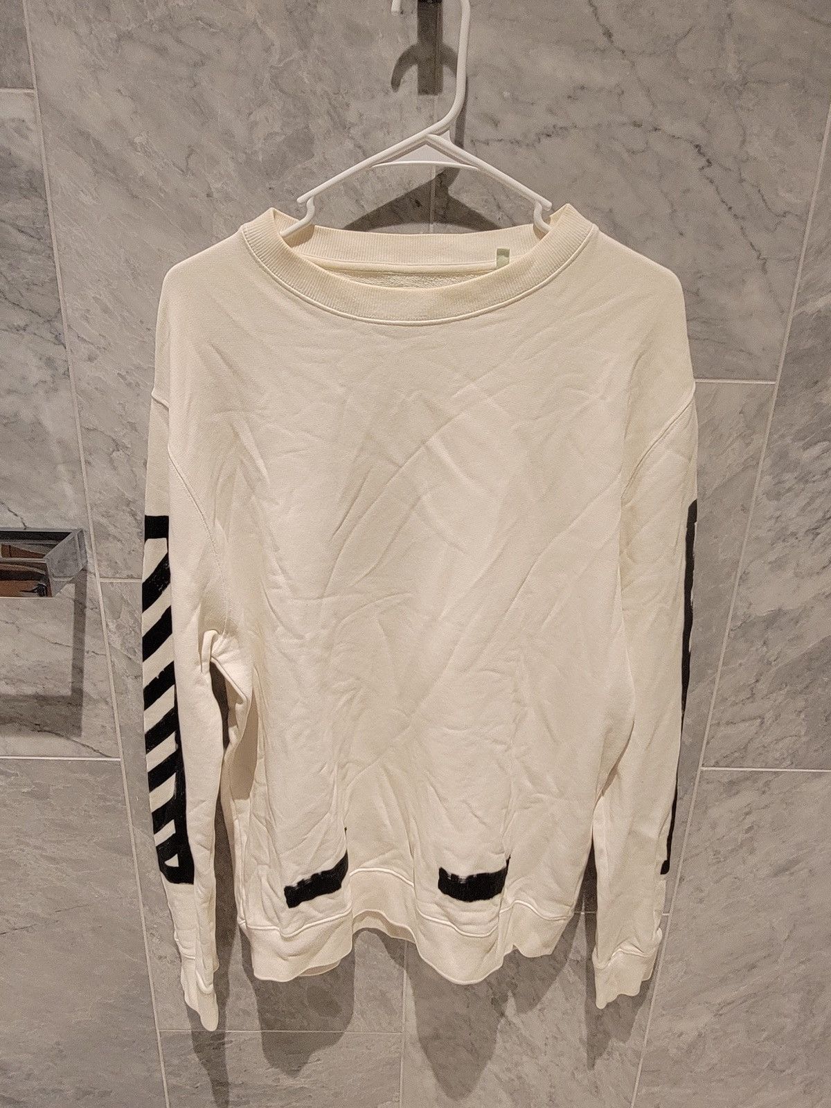 Diagonals crewneck sweatshirt