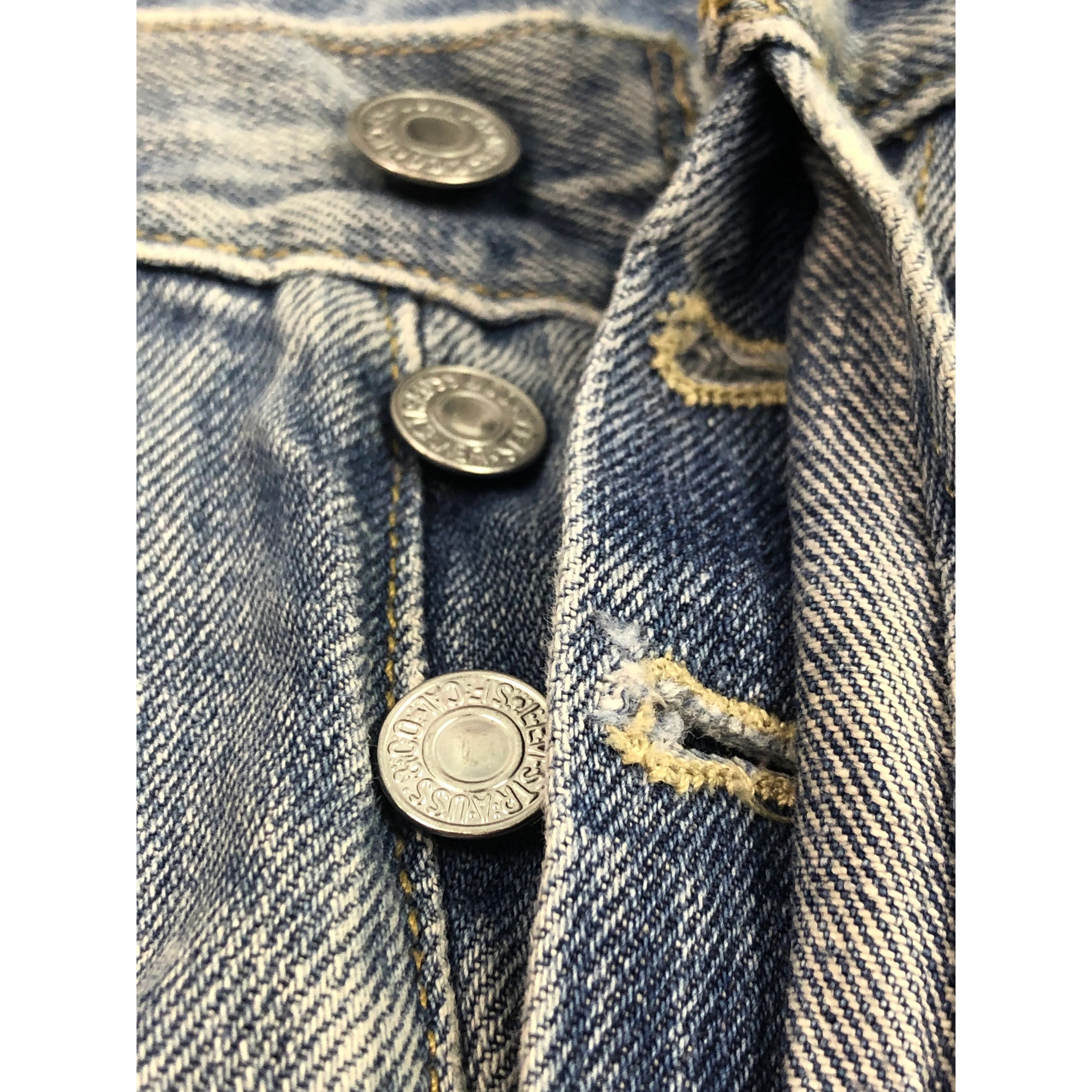 Levi's Vintage Levis 501 Lightwash Jeans DP0523 Size US 39 - 7 Thumbnail