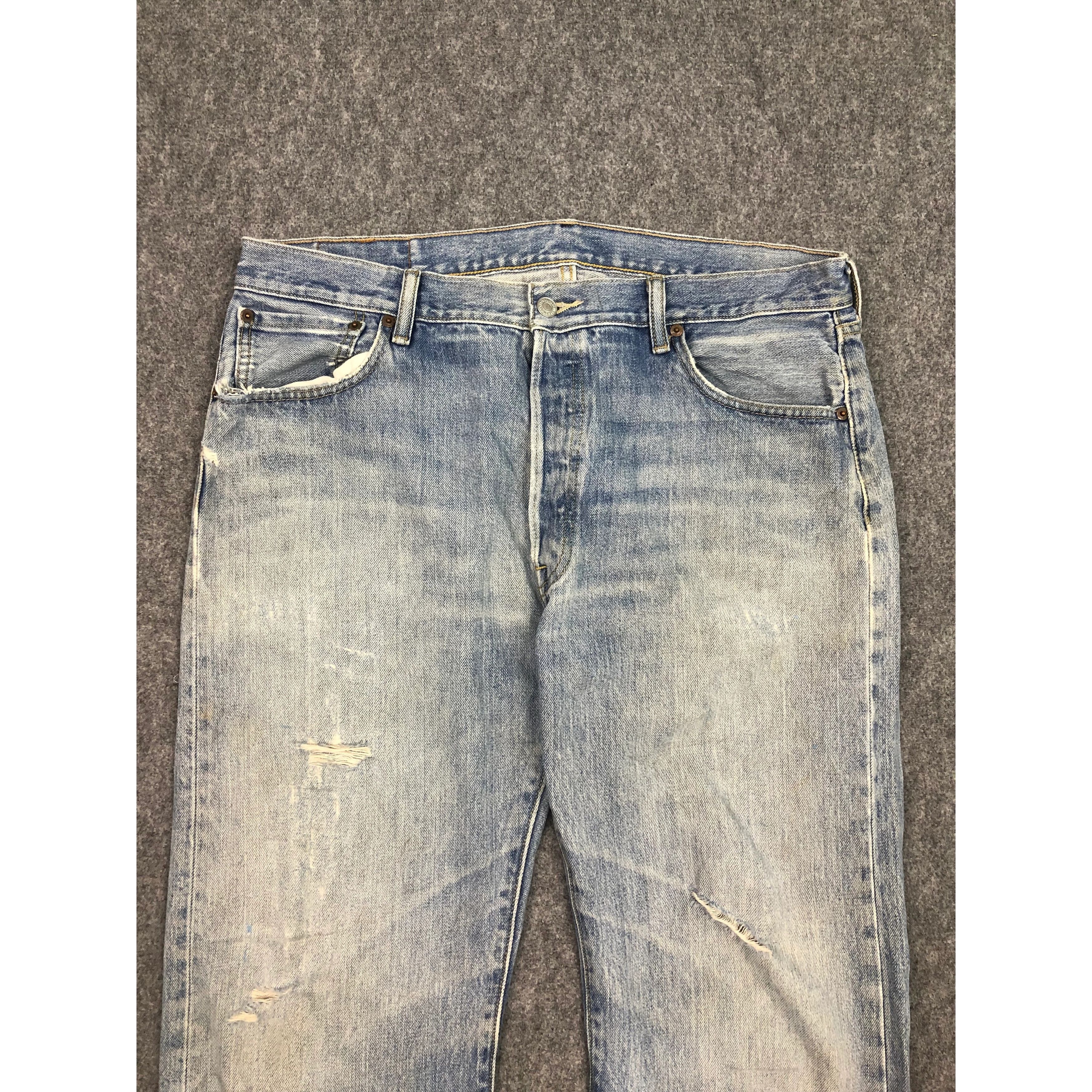 Levi's Vintage Levis 501 Lightwash Jeans DP0523 Size US 39 - 3 Thumbnail
