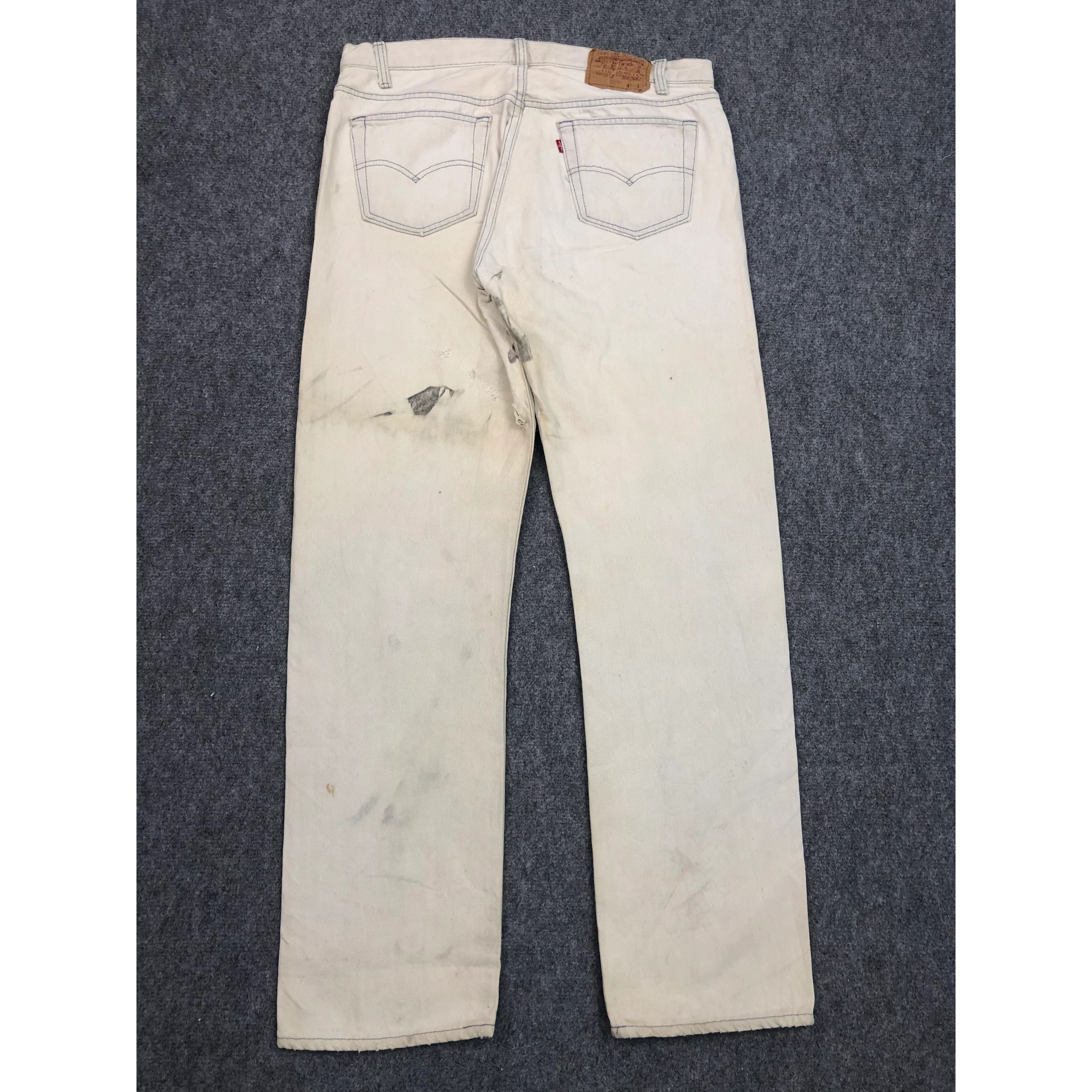 Levi's Vintage 90s 501 Levis Jeans Washed DP0513 Size US 35 - 2 Thumbnail