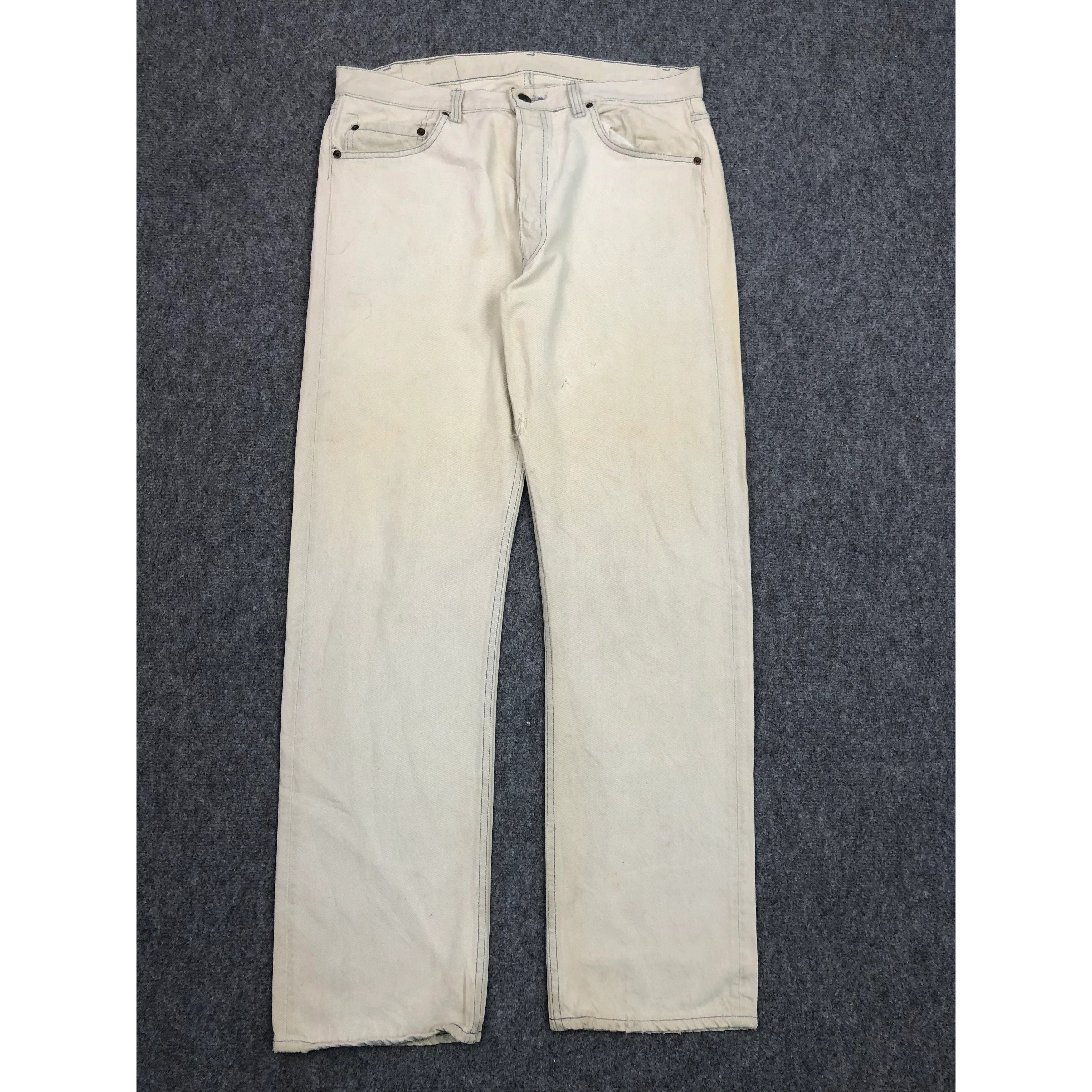 Levi's Vintage 90s 501 Levis Jeans Washed DP0513 Size US 35 - 1 Thumbnail