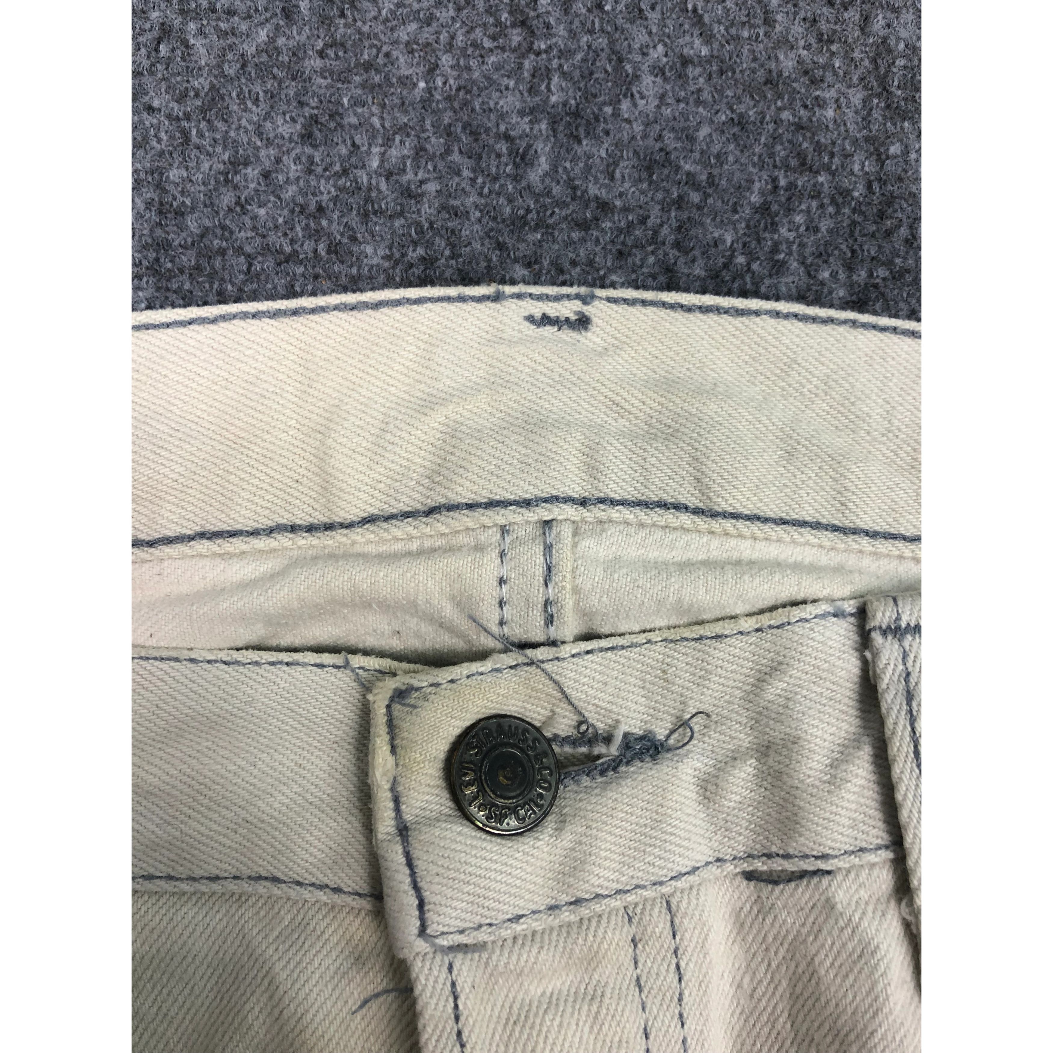 Levi's Vintage 90s 501 Levis Jeans Washed DP0513 Size US 35 - 6 Thumbnail