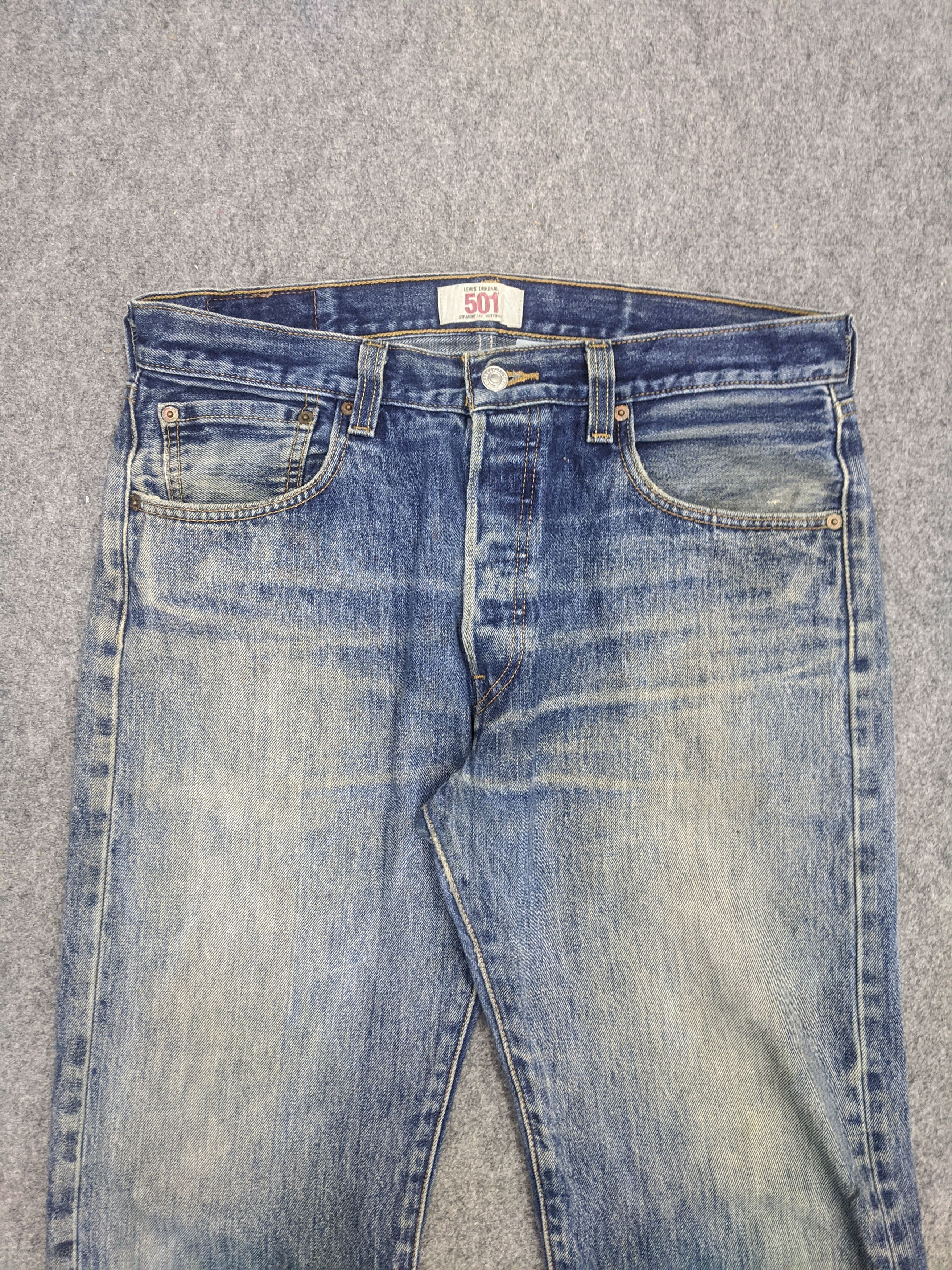 Levi's Vintage 90s Levis 501 Jeans DP0710 Size US 35 - 2 Thumbnail