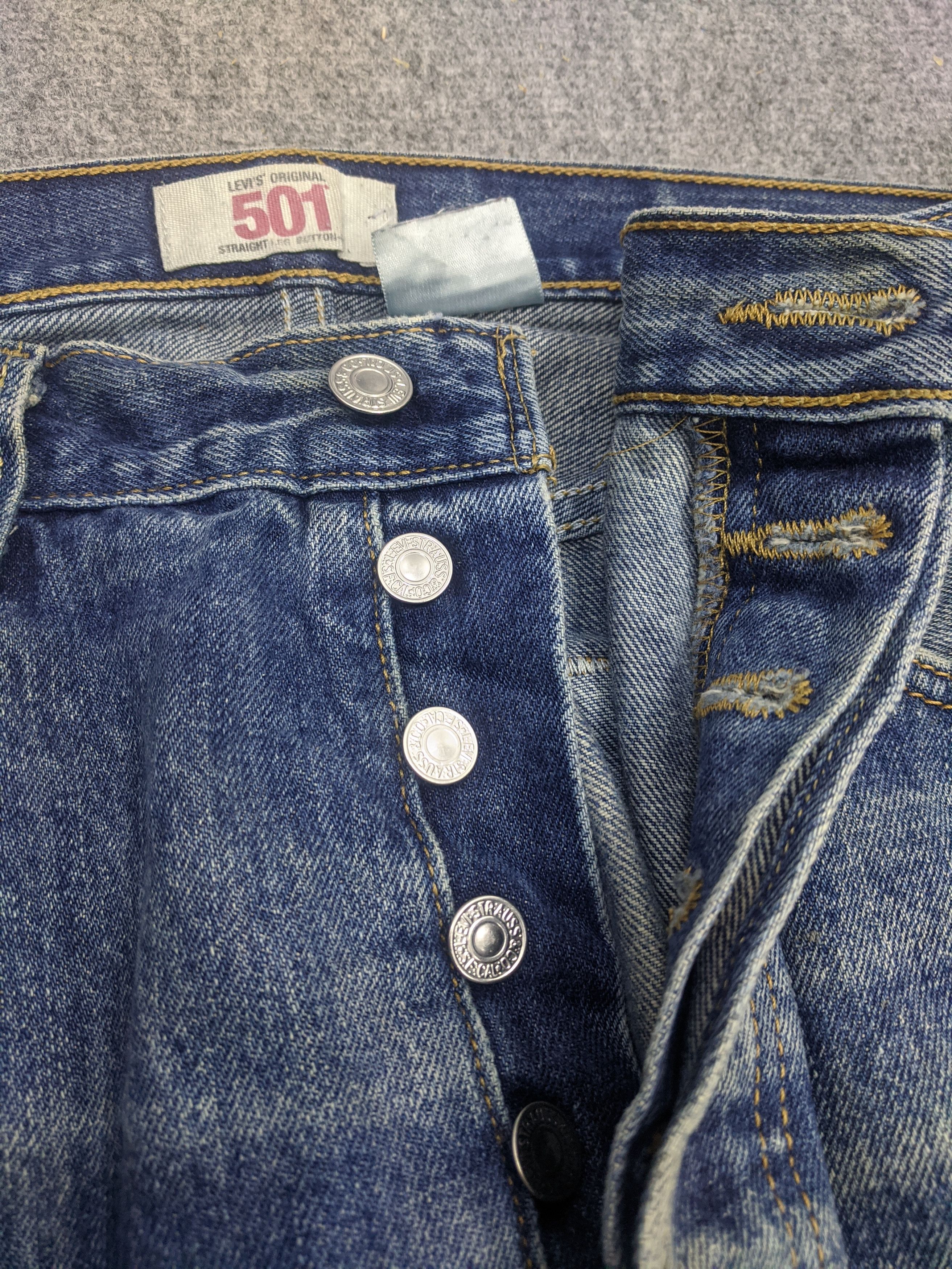 Levi's Vintage 90s Levis 501 Jeans DP0710 Size US 35 - 9 Thumbnail