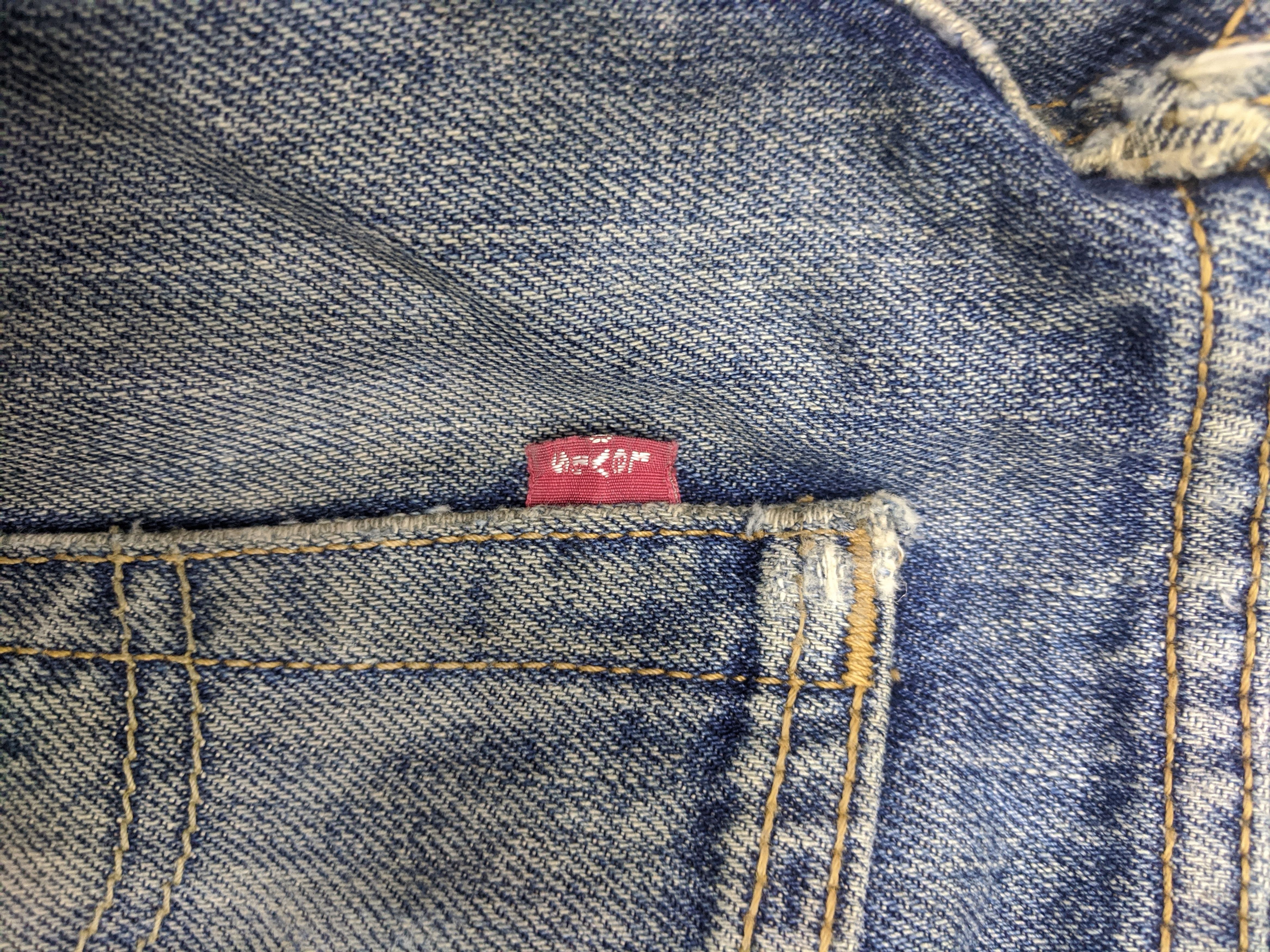 Levi's Vintage 90s Levis 501 Jeans DP0710 Size US 35 - 8 Thumbnail