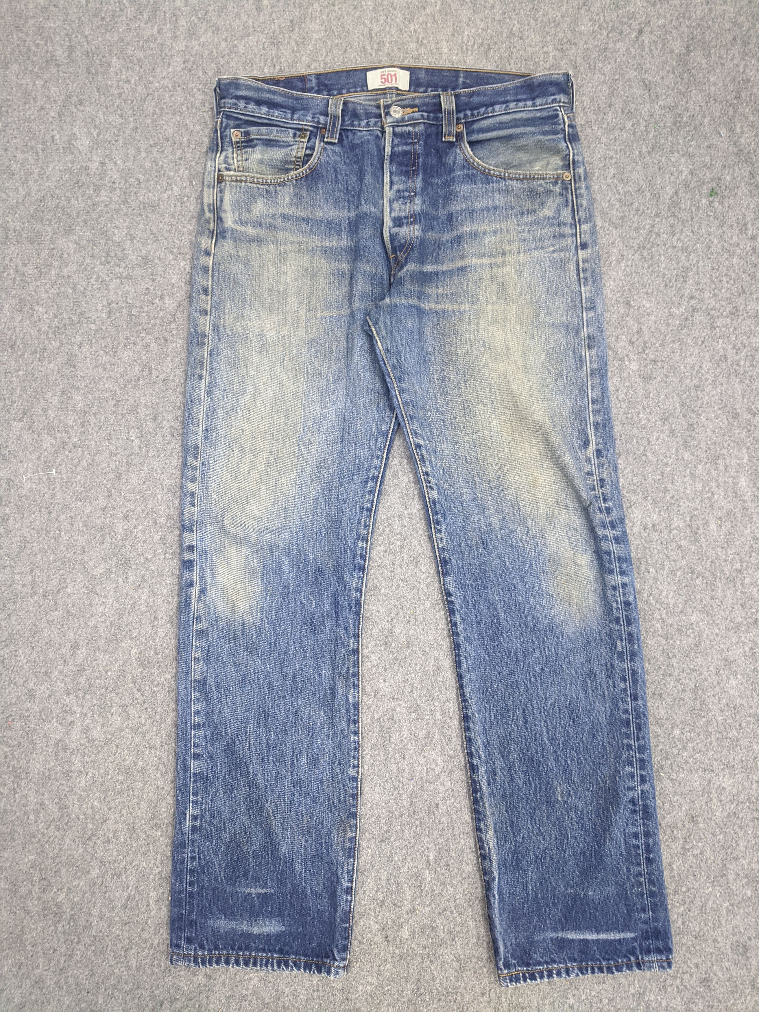 Levi's Vintage 90s Levis 501 Jeans DP0710 Size US 35 - 1 Thumbnail