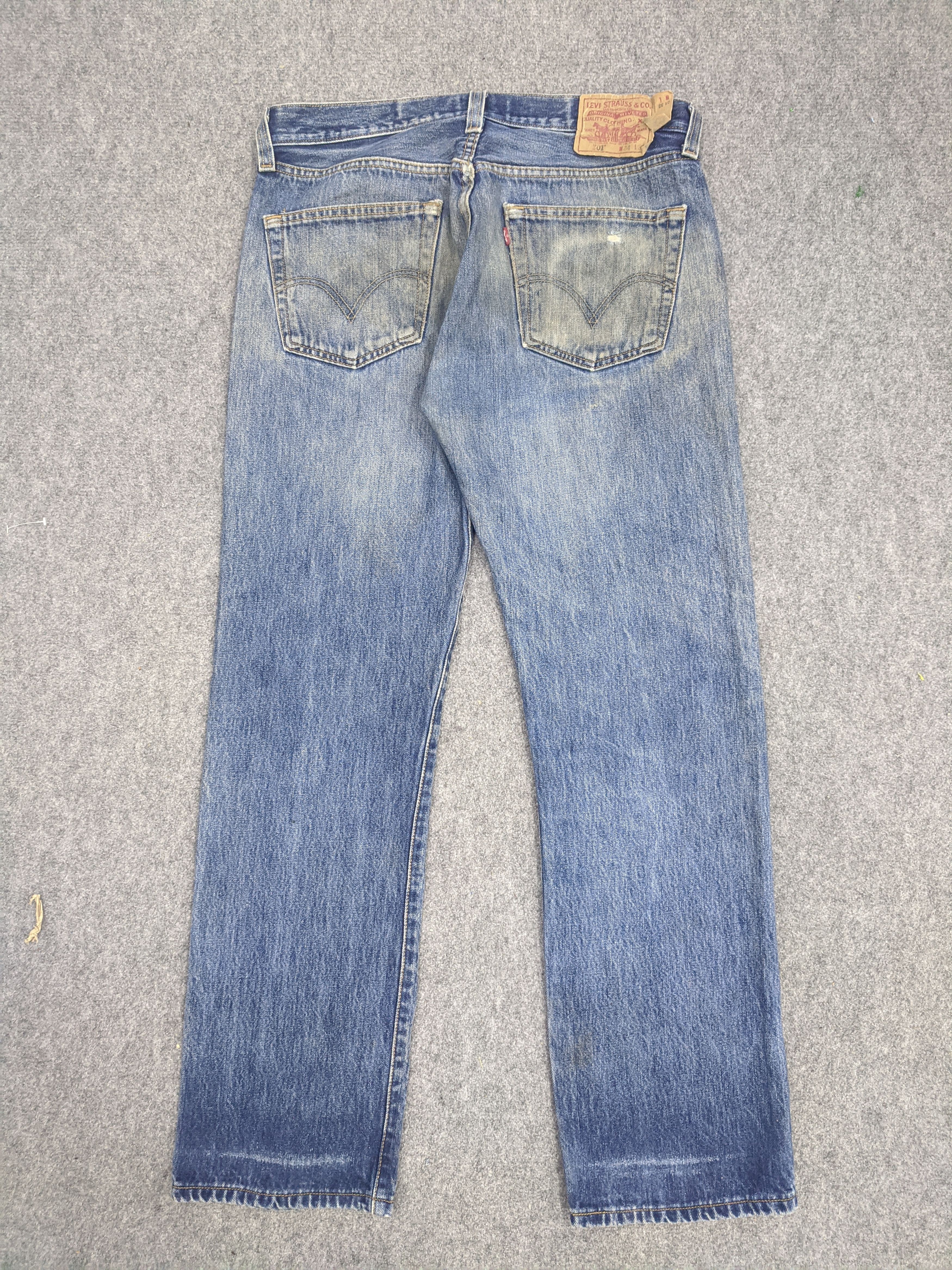 Levi's Vintage 90s Levis 501 Jeans DP0710 Size US 35 - 3 Thumbnail