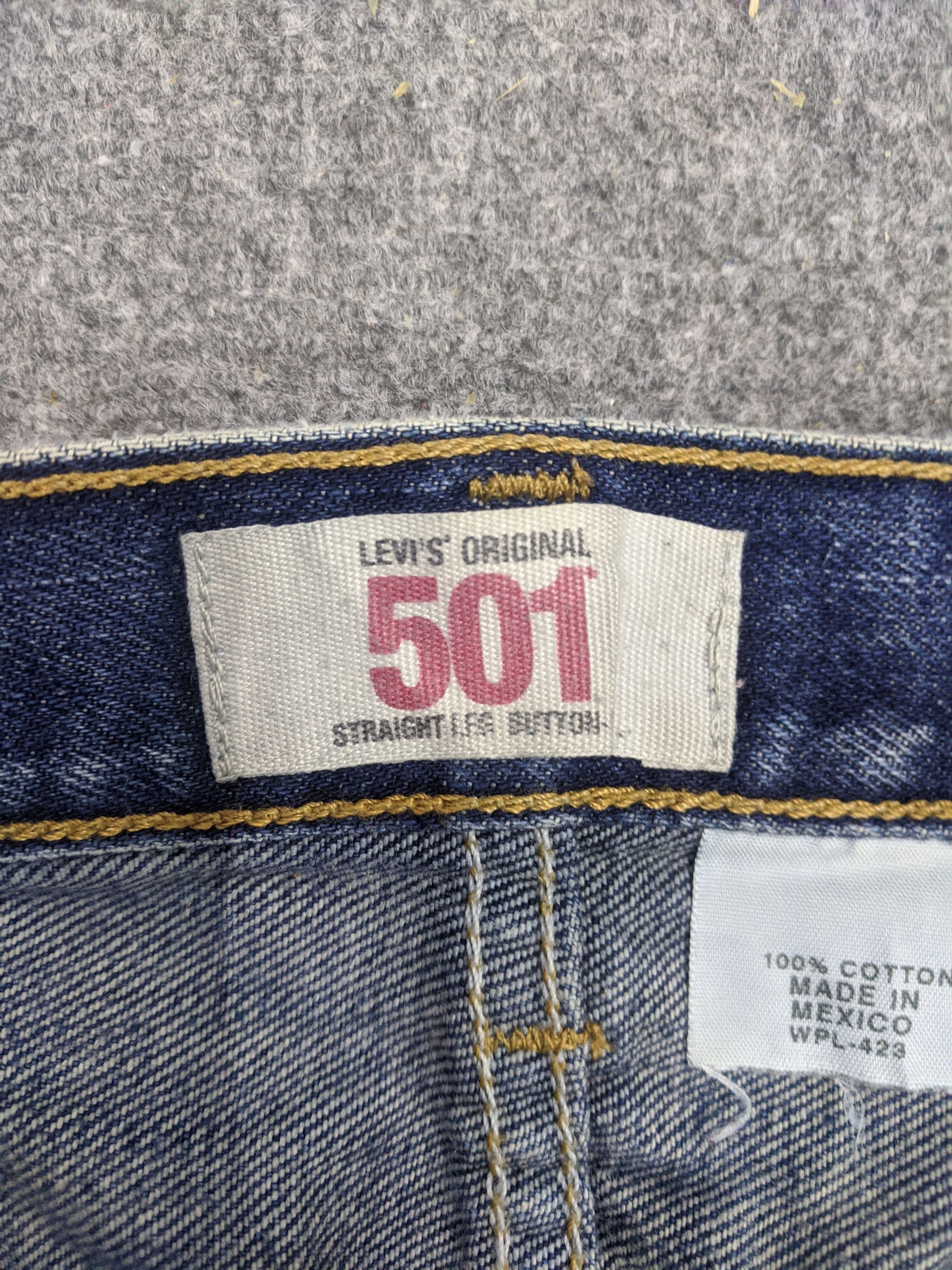 Levi's Vintage 90s Levis 501 Jeans DP0710 Size US 35 - 7 Thumbnail