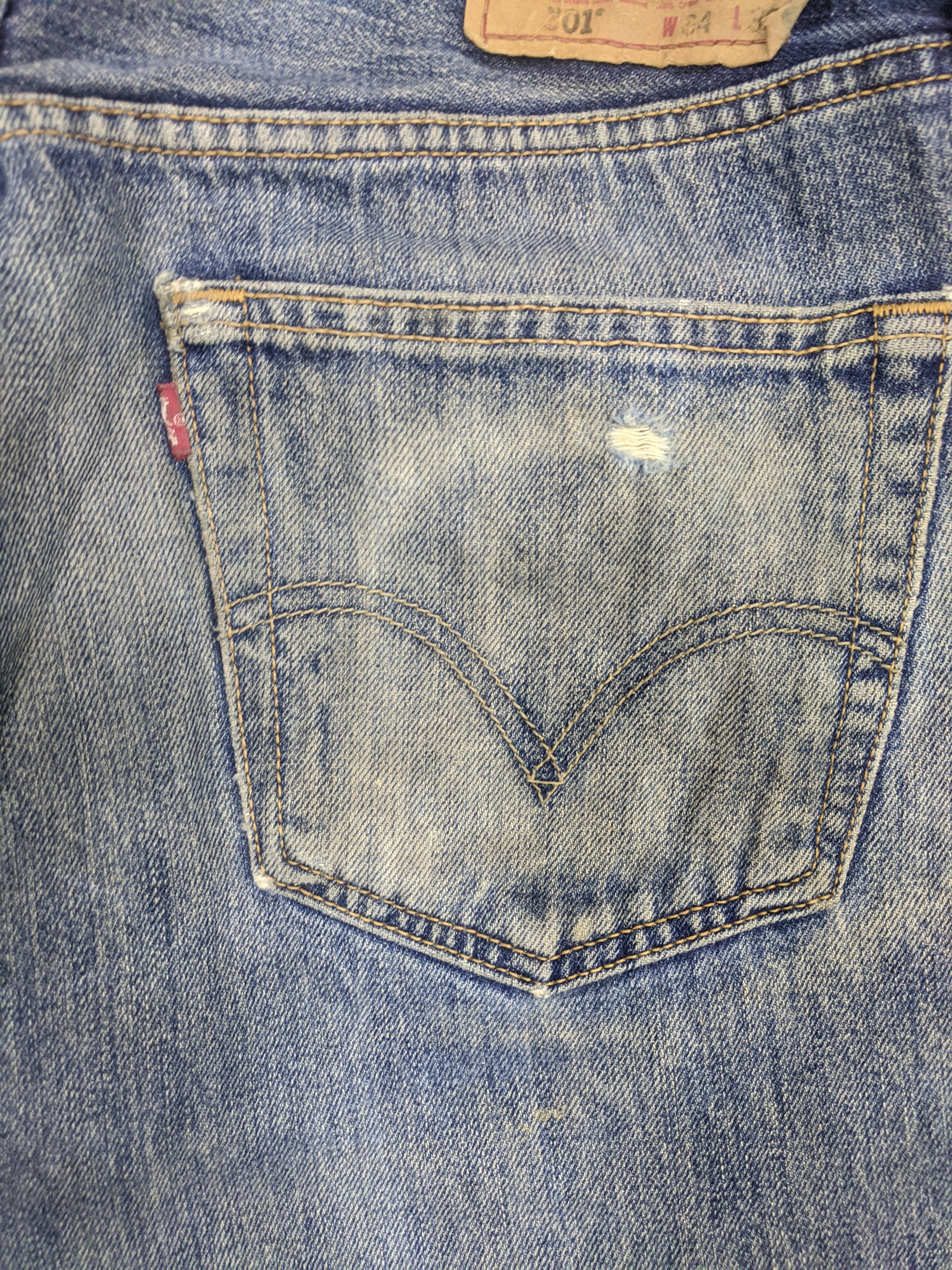 Levi's Vintage 90s Levis 501 Jeans DP0710 Size US 35 - 15 Thumbnail