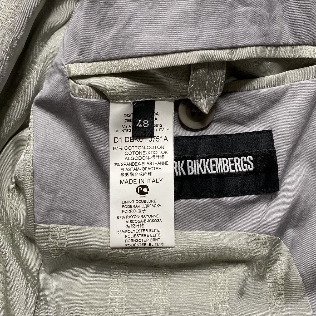 Dirk Bikkembergs Dirk Bikkembergs FW18 Blazer Size US M / EU 48-50 / 2 - 12 Thumbnail