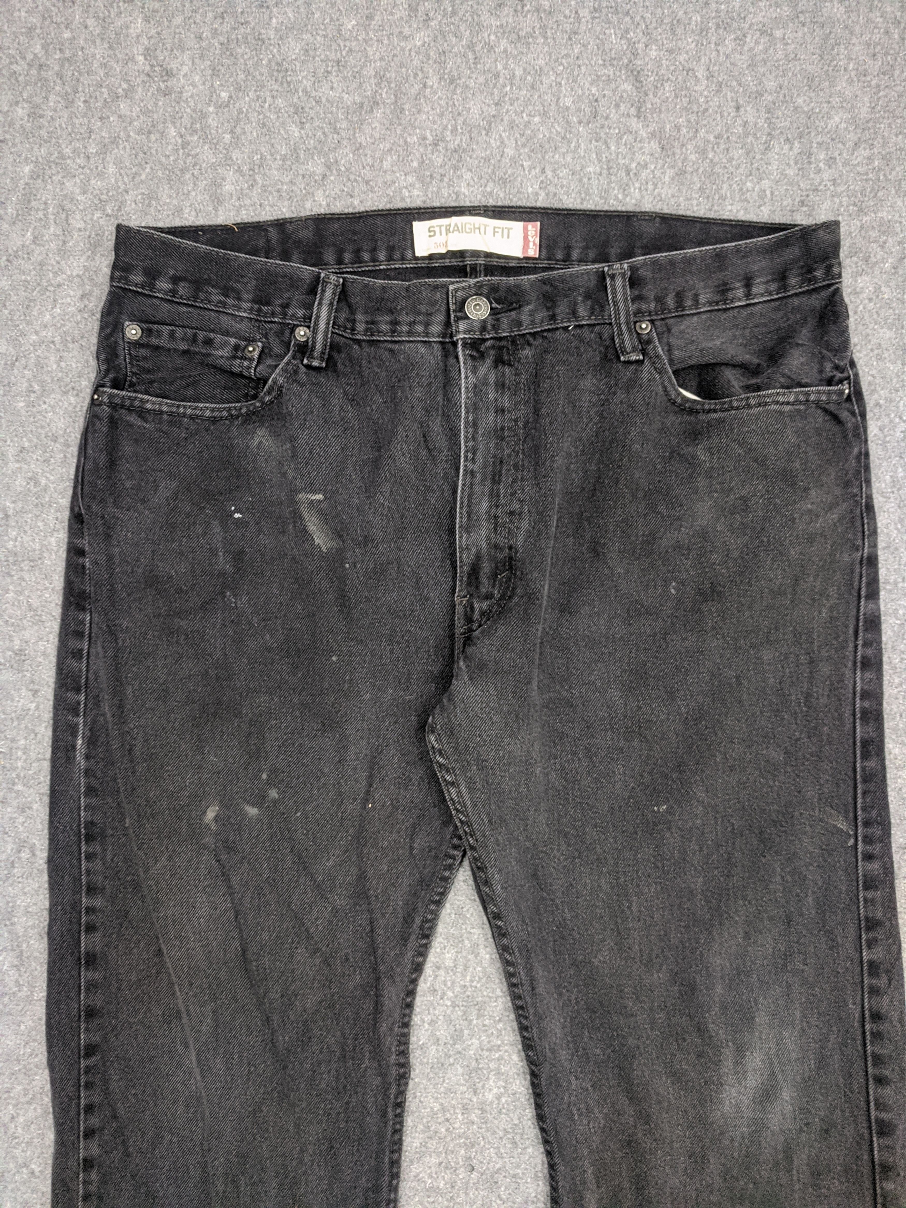 Levi's Vintage Levis 505 Black Jeans DP0718 Size US 39 - 2 Thumbnail
