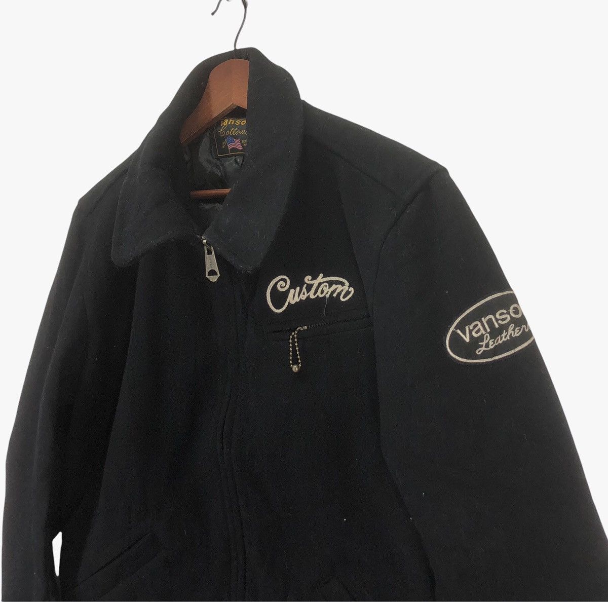 Vanson Leathers Vanson Leather Wool Jacket Size US L / EU 52-54 / 3 - 3 Thumbnail