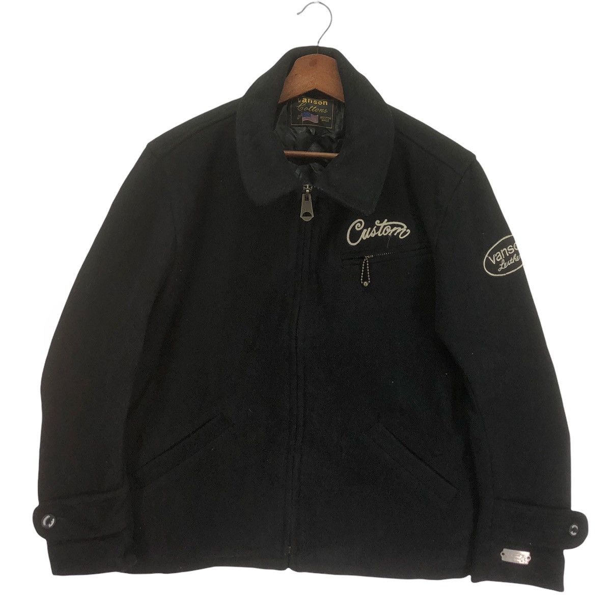 Vanson Leathers Vanson Leather Wool Jacket Size US L / EU 52-54 / 3 - 1 Thumbnail