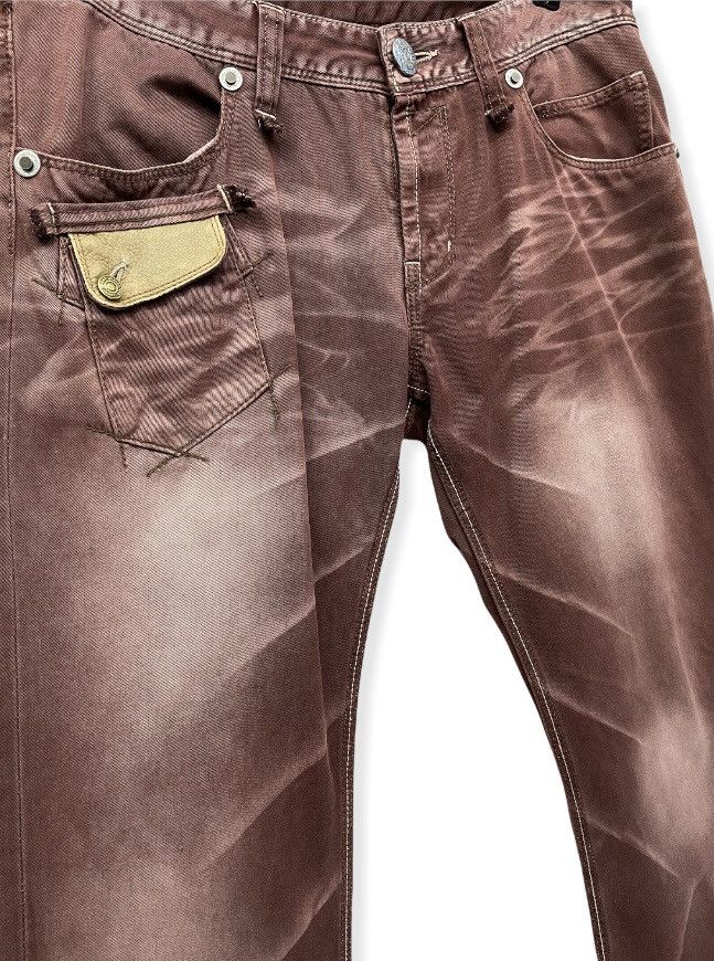 Japanese Brand Vintage RATLE TRAP Japan Whisker Faded Pants Size US 32 / EU 48 - 2 Thumbnail