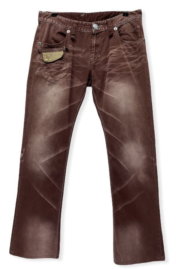 Japanese Brand Vintage RATLE TRAP Japan Whisker Faded Pants Size US 32 / EU 48 - 1 Thumbnail