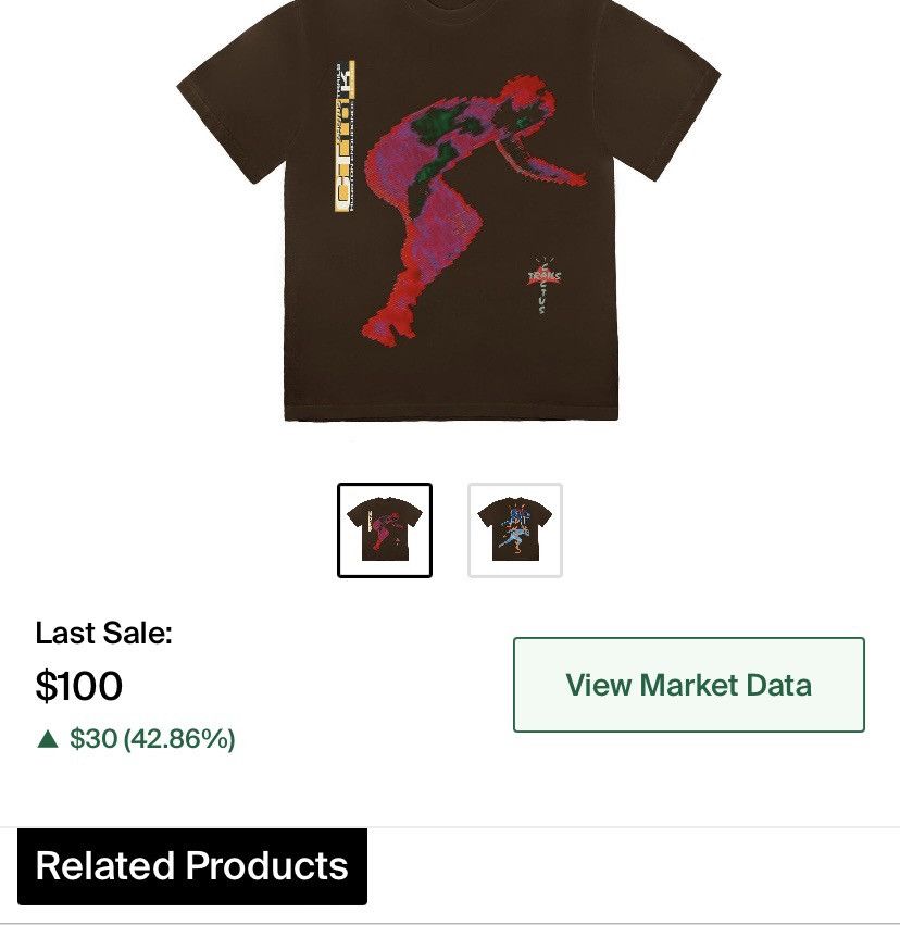 Travis Scott Travis Scott Cactus Trails Digital T-Shirt Brown Size US S / EU 44-46 / 1 - 3 Thumbnail