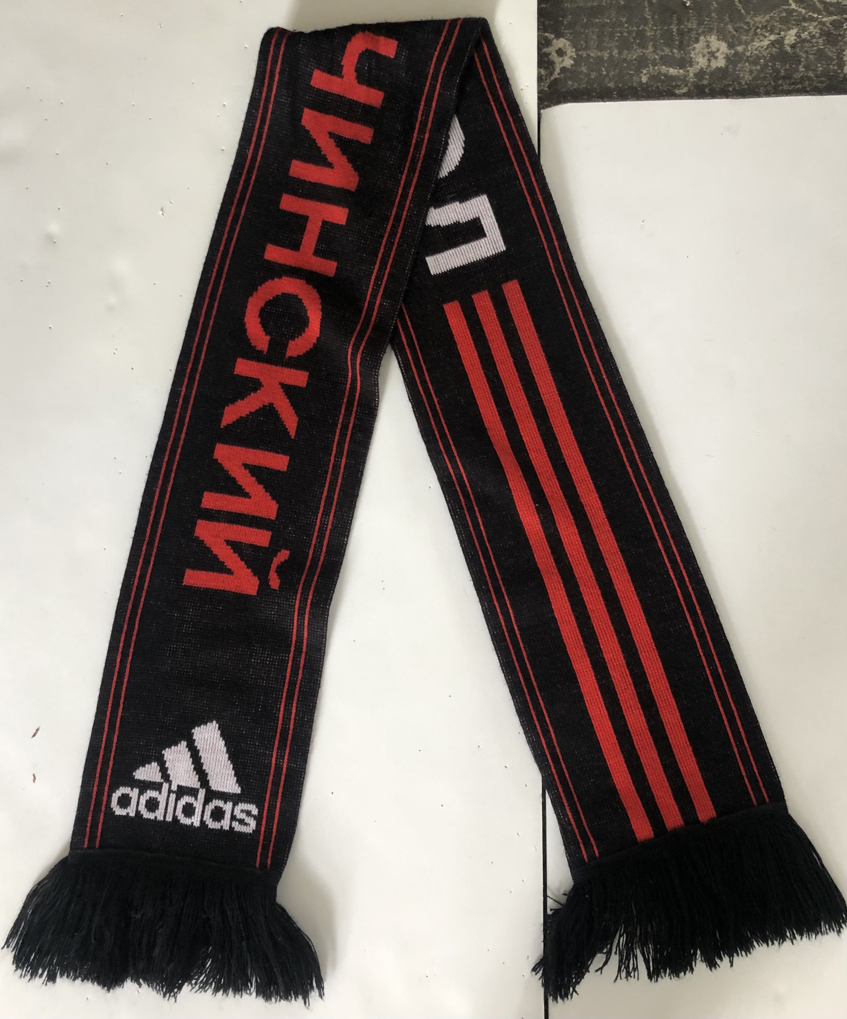 Adidas GOSHA RUBCHINSKIY X ADIDAS SCARF in Black & Red One sizel 