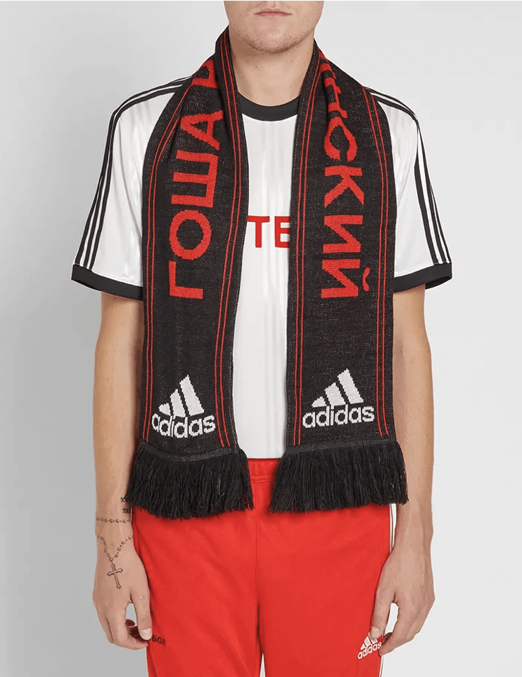 Adidas GOSHA RUBCHINSKIY X ADIDAS SCARF in Black & Red One sizel 