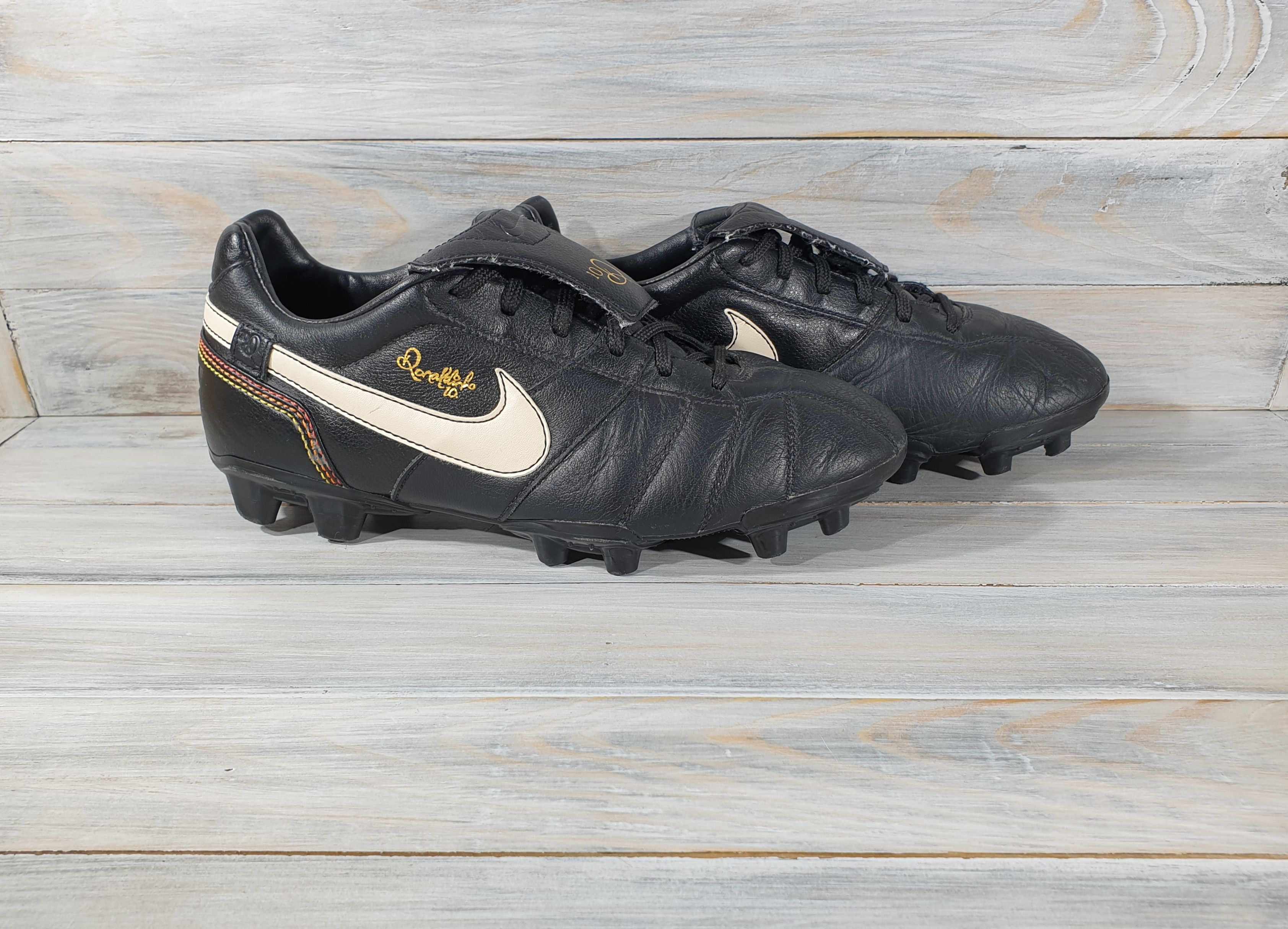 Nike Sportswear Vintage Vintage NIKE TIEMPO RONALDINHO FG JR Boys Football Boots Grailed