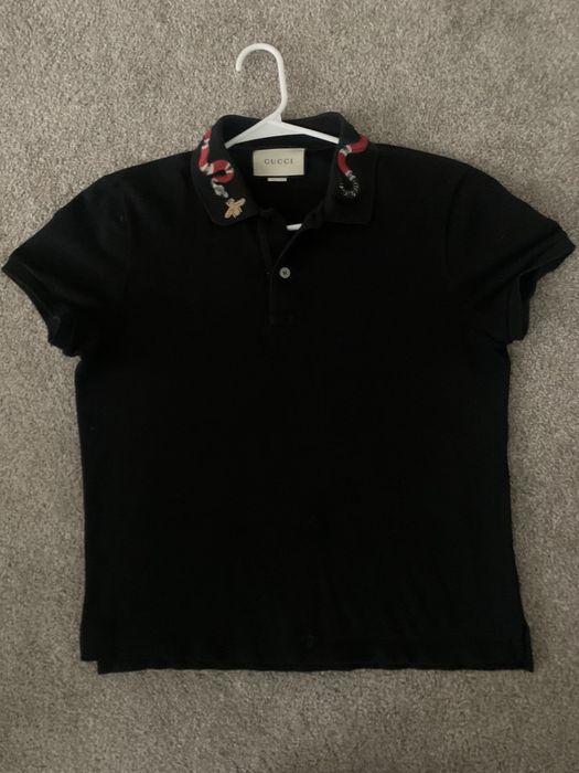 Polo with cheap snake on collar