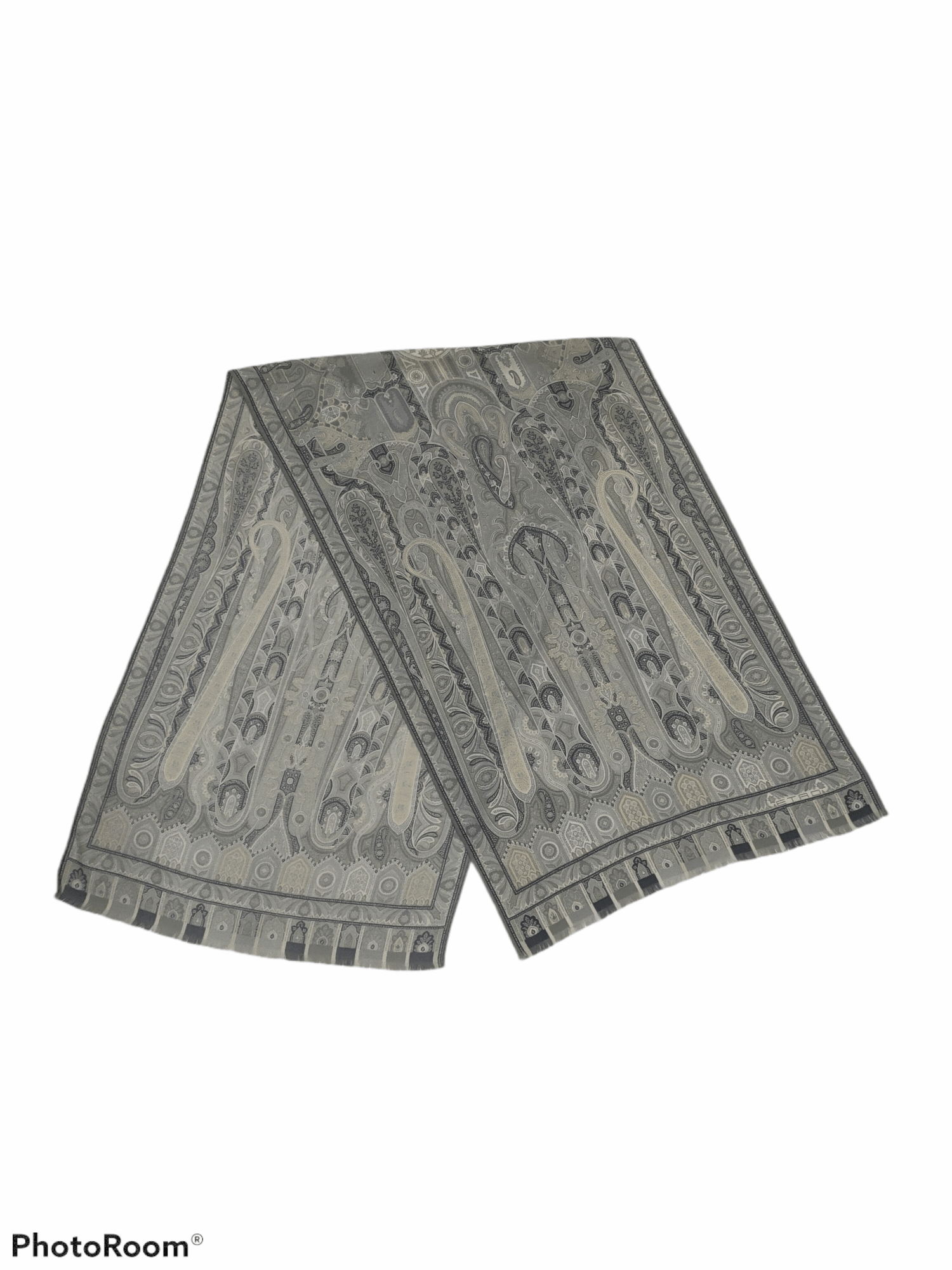 Etro PAISLEY WOOL SILK SCARF FOULARD Size ONE SIZE - 1 Thumbnail