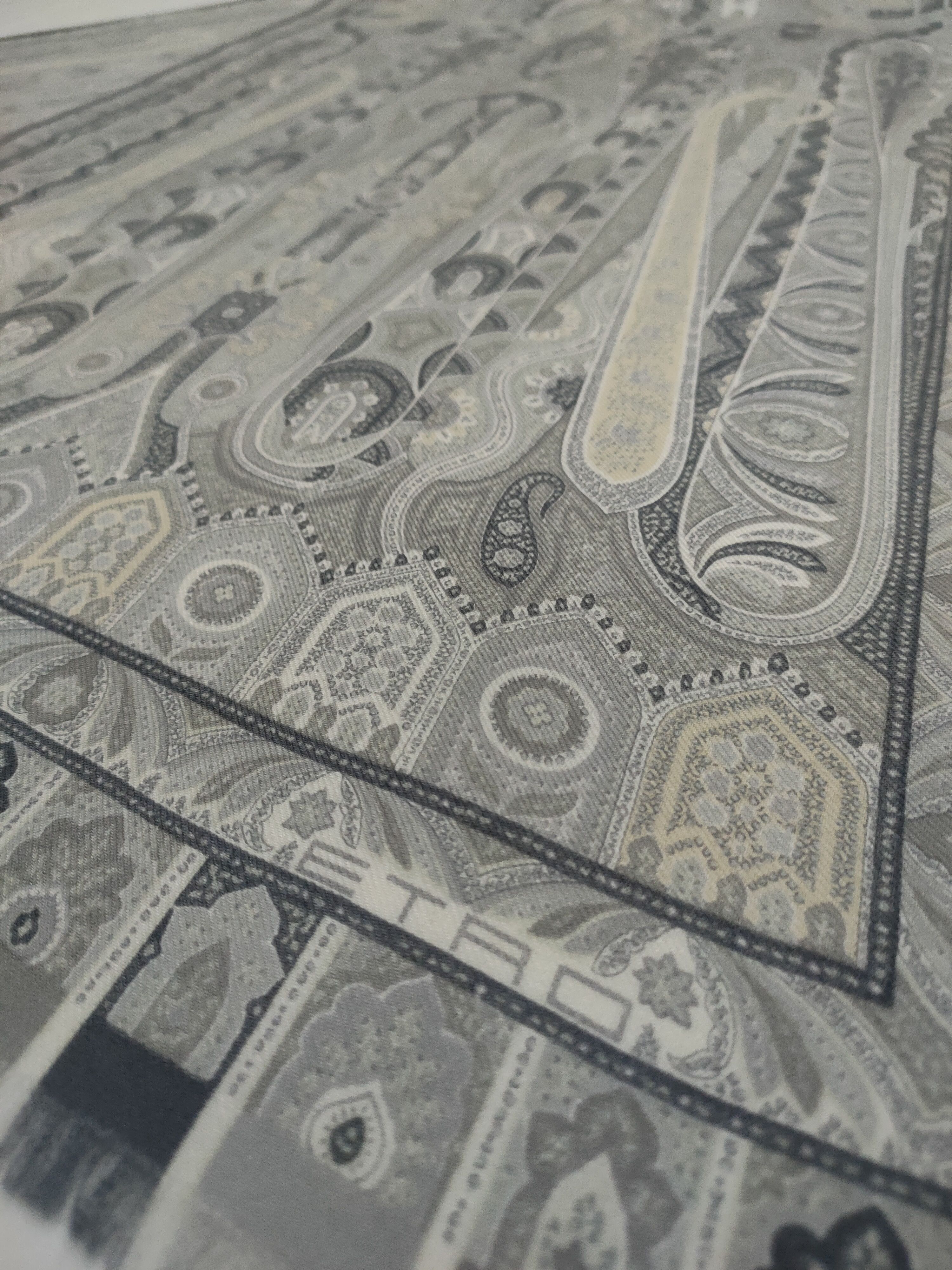 Etro PAISLEY WOOL SILK SCARF FOULARD Size ONE SIZE - 6 Thumbnail