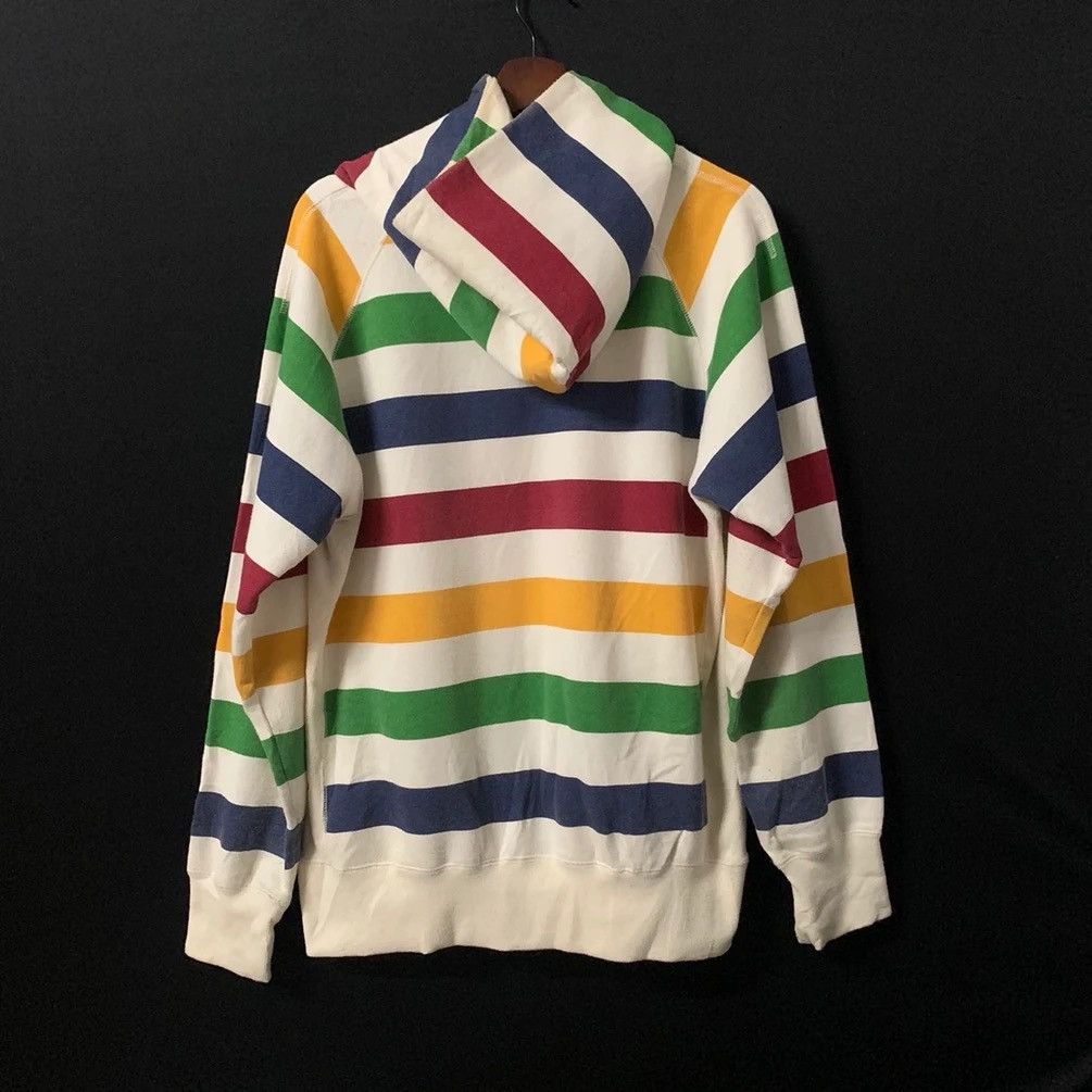 Rainbow × Vintage × go slow caravan Rainbow Striped Go Slow Caravan Hooded Pullover Sweatshirts Size US M / EU 48-50 / 2 - 12 Thumbnail