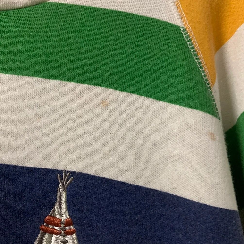 Rainbow × Vintage × go slow caravan Rainbow Striped Go Slow Caravan Hooded Pullover Sweatshirts Size US M / EU 48-50 / 2 - 9 Thumbnail