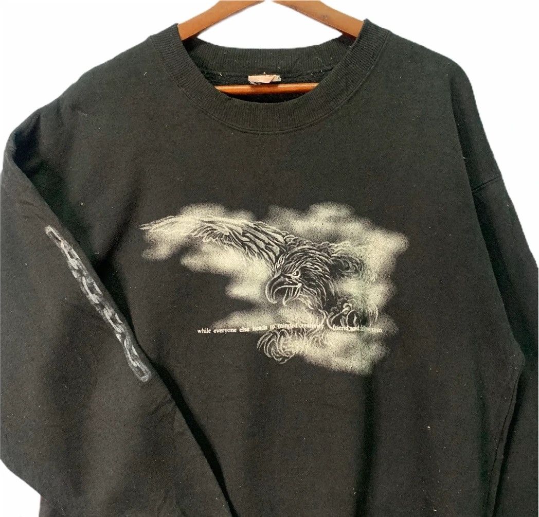 Japanese Brand Limities Concern Eagles Crewneck Pullover Sweatshirts Large Size US L / EU 52-54 / 3 - 2 Thumbnail