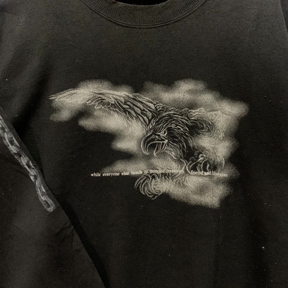Japanese Brand Limities Concern Eagles Crewneck Pullover Sweatshirts Large Size US L / EU 52-54 / 3 - 3 Thumbnail