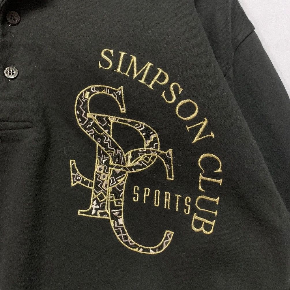 Japanese Brand × The Simpsons × Vintage Vintage Simpson Club Sports Casual Embroidery Sweater Size US M / EU 48-50 / 2 - 3 Thumbnail