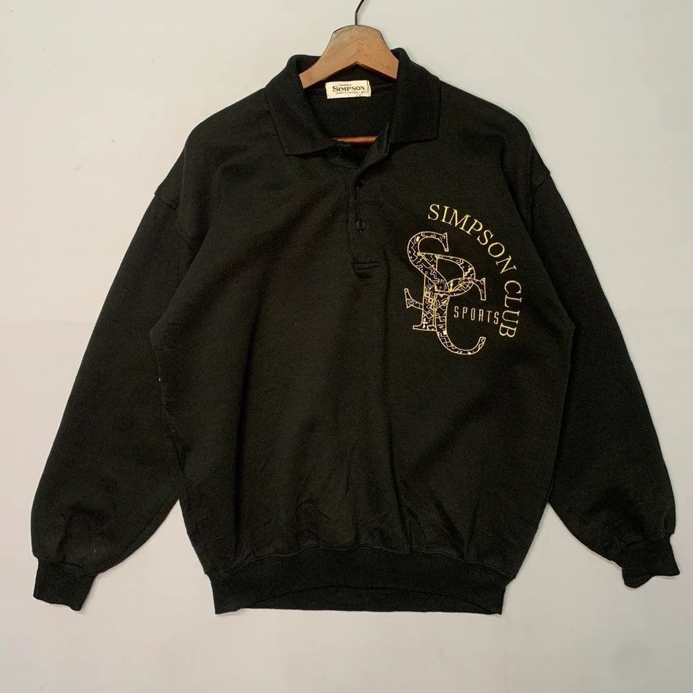 Japanese Brand × The Simpsons × Vintage Vintage Simpson Club Sports Casual Embroidery Sweater Size US M / EU 48-50 / 2 - 1 Thumbnail
