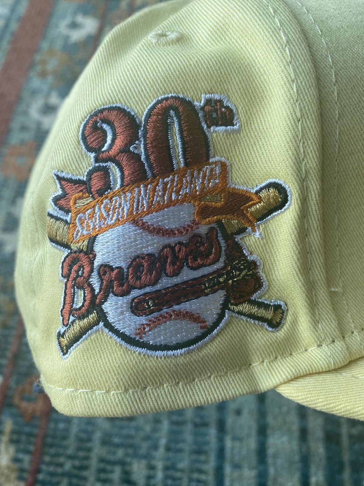 Hat Club × MLB × New Era Exclusive Fitted Yellow Atlanta Braves 30th Anniversary7 1/2 Size ONE SIZE - 5 Thumbnail