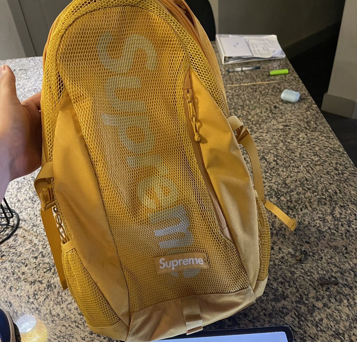 Supreme SS2020 Supreme Gold Backpack Grailed