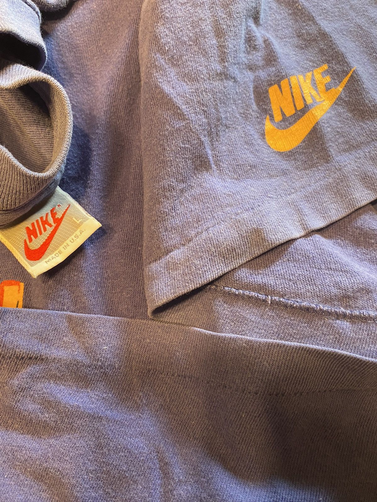 Jordan Brand Vintage 1993 Nike Jordan 8 Aqua Promo Shirt Tee OG Grey Tag Size US L / EU 52-54 / 3 - 10 Thumbnail