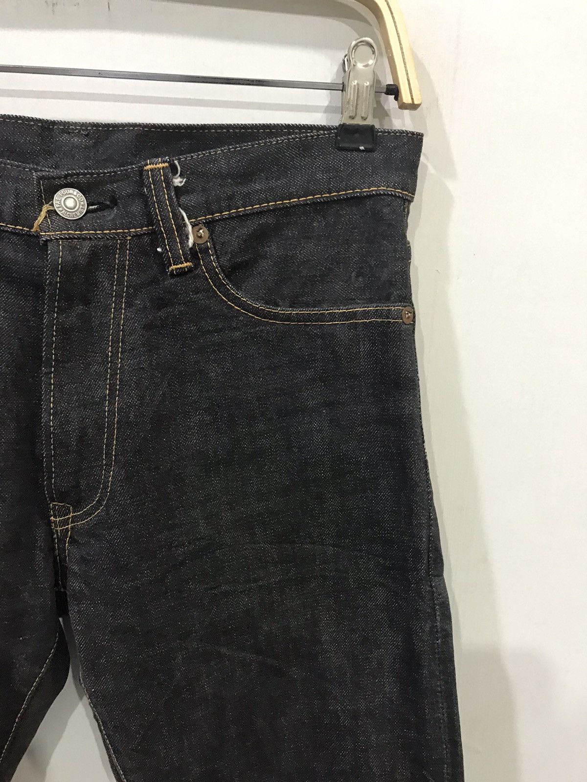 Alchemist × Japanese Brand ALCHEMIST FAB FOUR Skinny Designer Rare Biker Indigo Denim Size US 29 - 3 Thumbnail