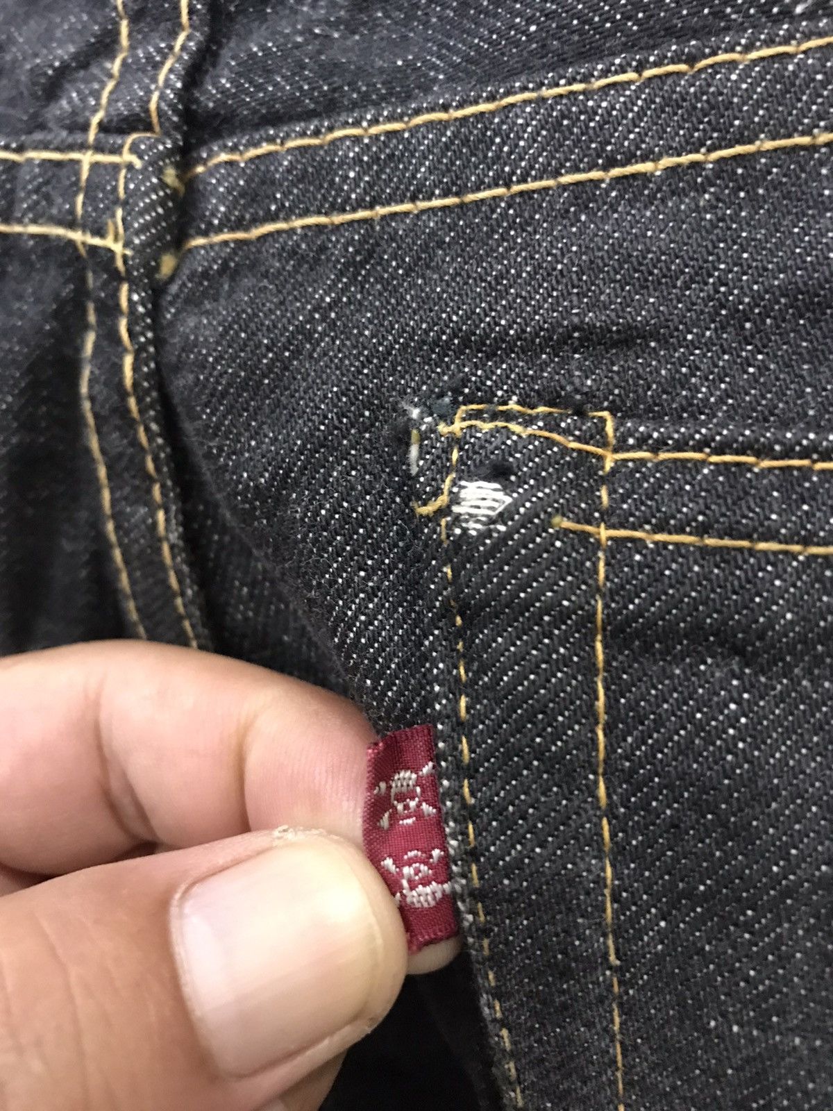 Alchemist × Japanese Brand ALCHEMIST FAB FOUR Skinny Designer Rare Biker Indigo Denim Size US 29 - 19 Thumbnail