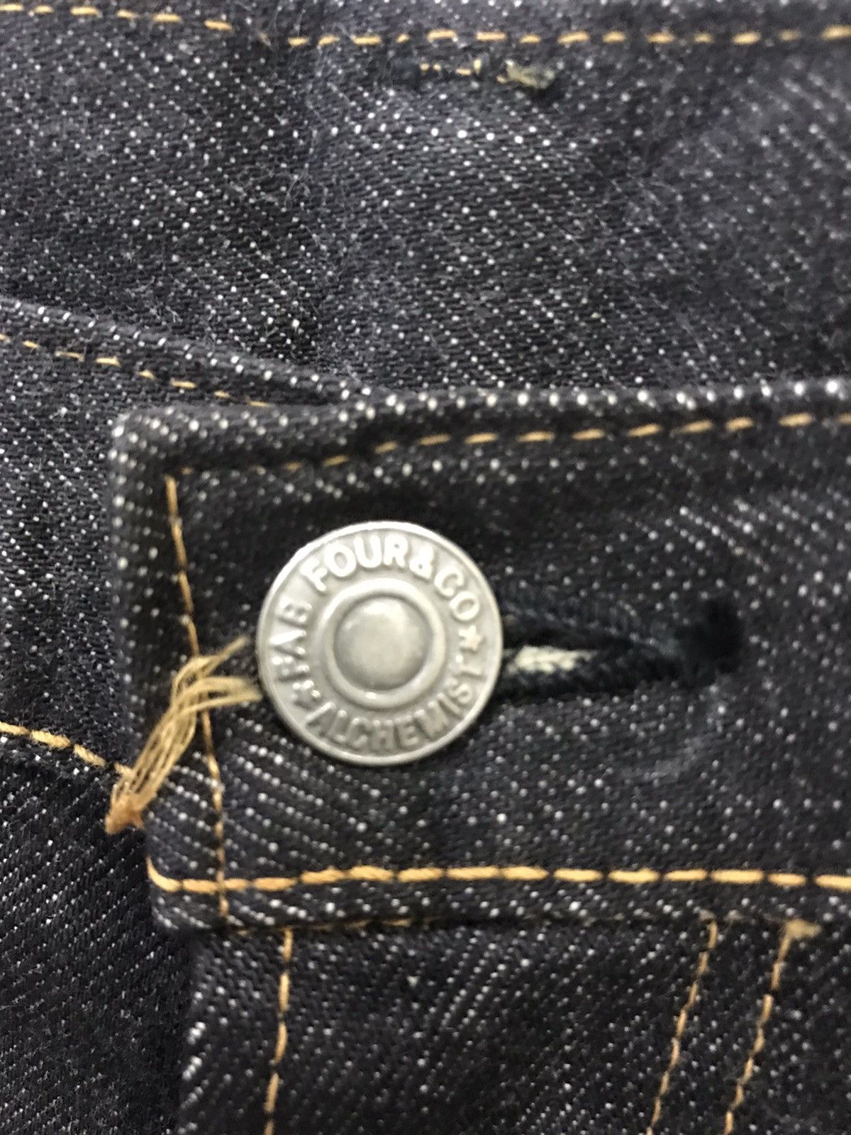 Alchemist × Japanese Brand ALCHEMIST FAB FOUR Skinny Designer Rare Biker Indigo Denim Size US 29 - 8 Thumbnail