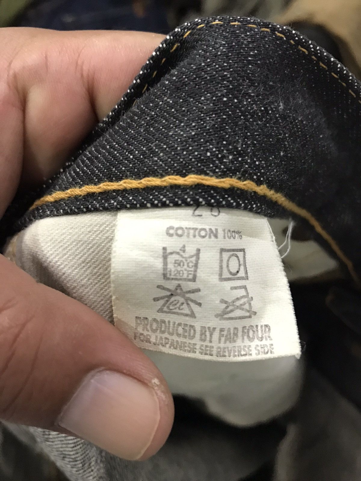 Alchemist × Japanese Brand ALCHEMIST FAB FOUR Skinny Designer Rare Biker Indigo Denim Size US 29 - 18 Thumbnail