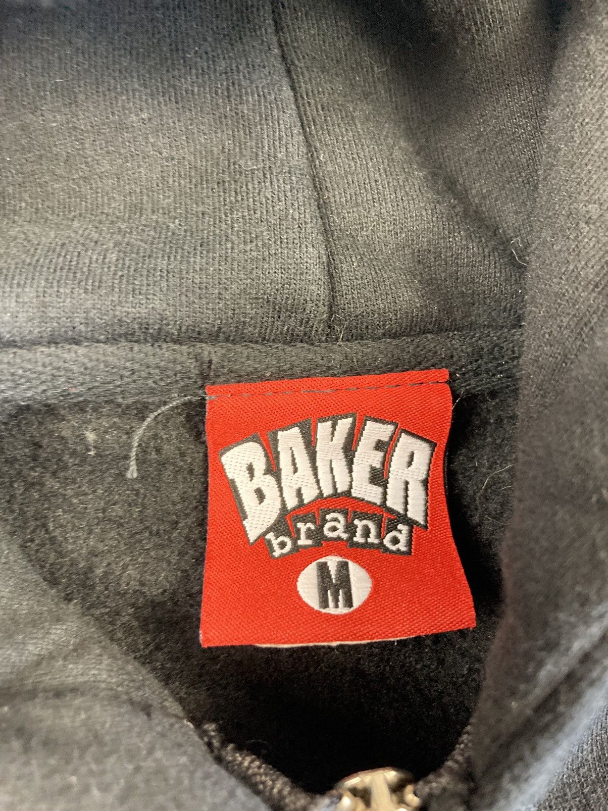 Vintage Baker Skateboard zip up hoodie size good large