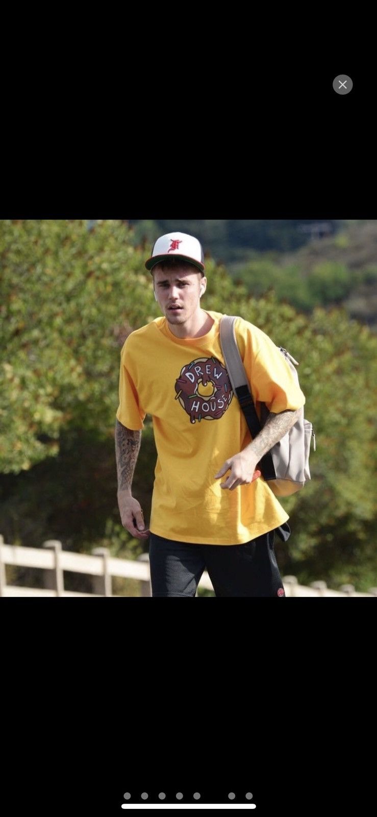 DS SS21 Drew House x Justin Bieber buddy White Tee Shirt XS