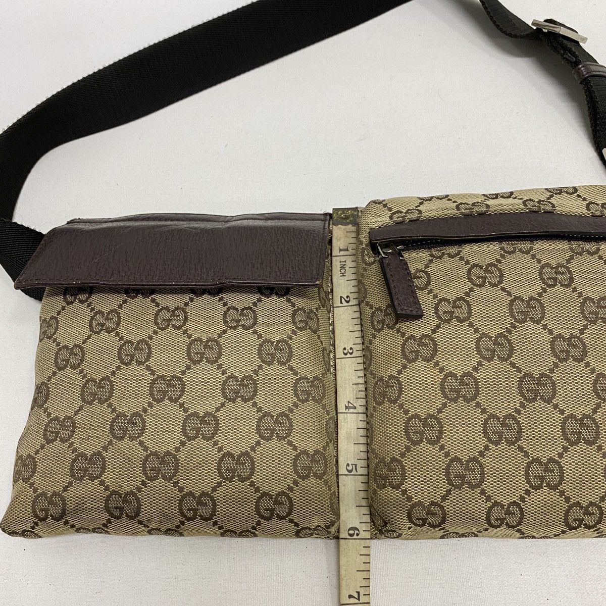 Gucci AUTHENTIC GUCCI GG BROWN WAIST BUM BAG Size ONE SIZE - 15 Thumbnail