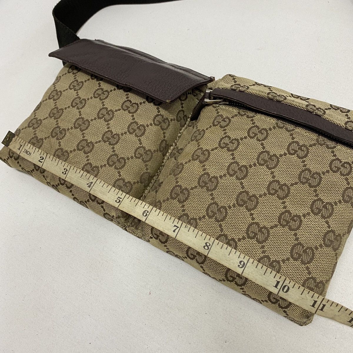Gucci AUTHENTIC GUCCI GG BROWN WAIST BUM BAG Size ONE SIZE - 14 Thumbnail