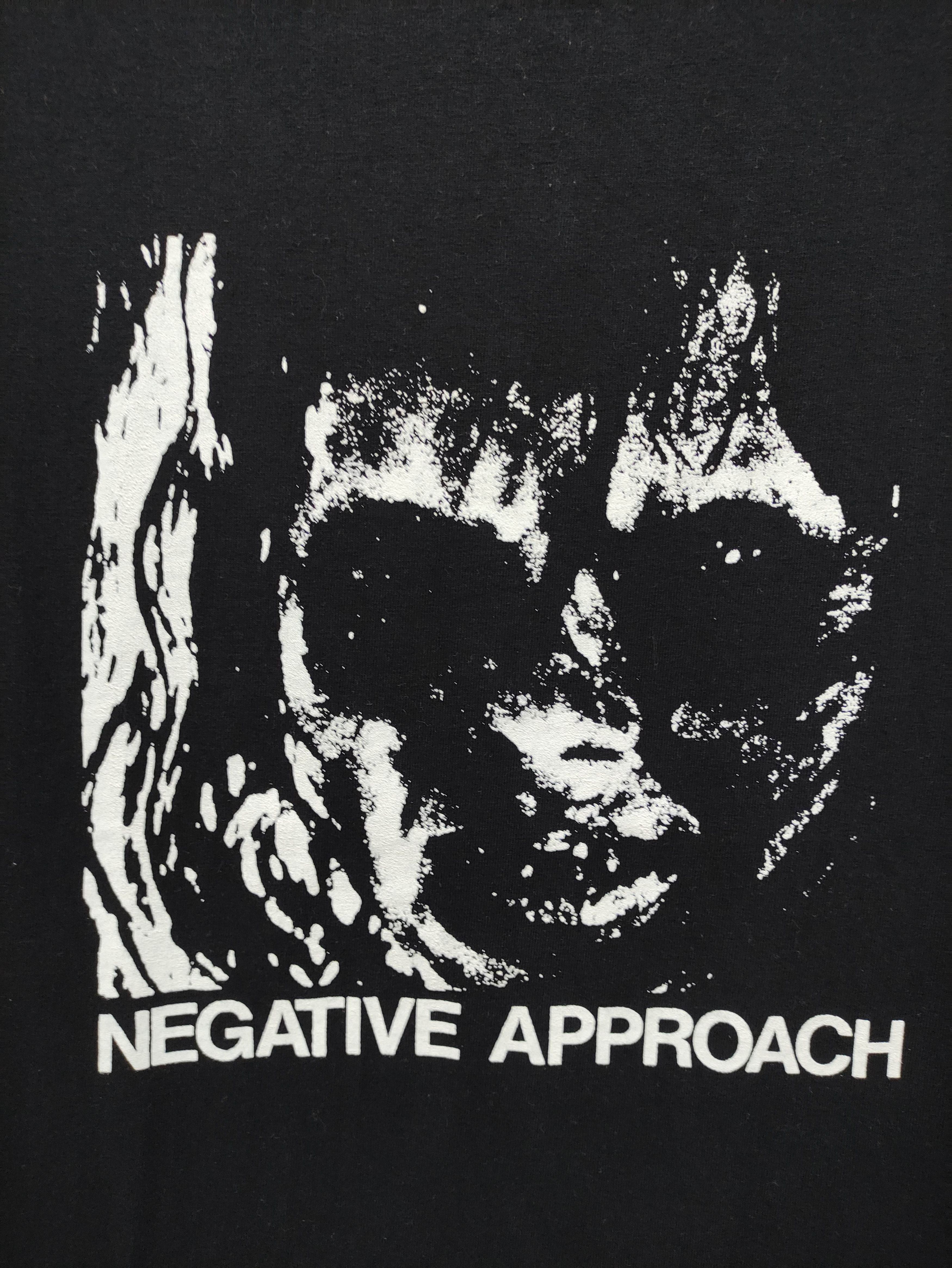 Band Tees VINTAGE NEGATIVE APPROACH PROMO ALBUM BLACK TEE Size US M / EU 48-50 / 2 - 5 Thumbnail
