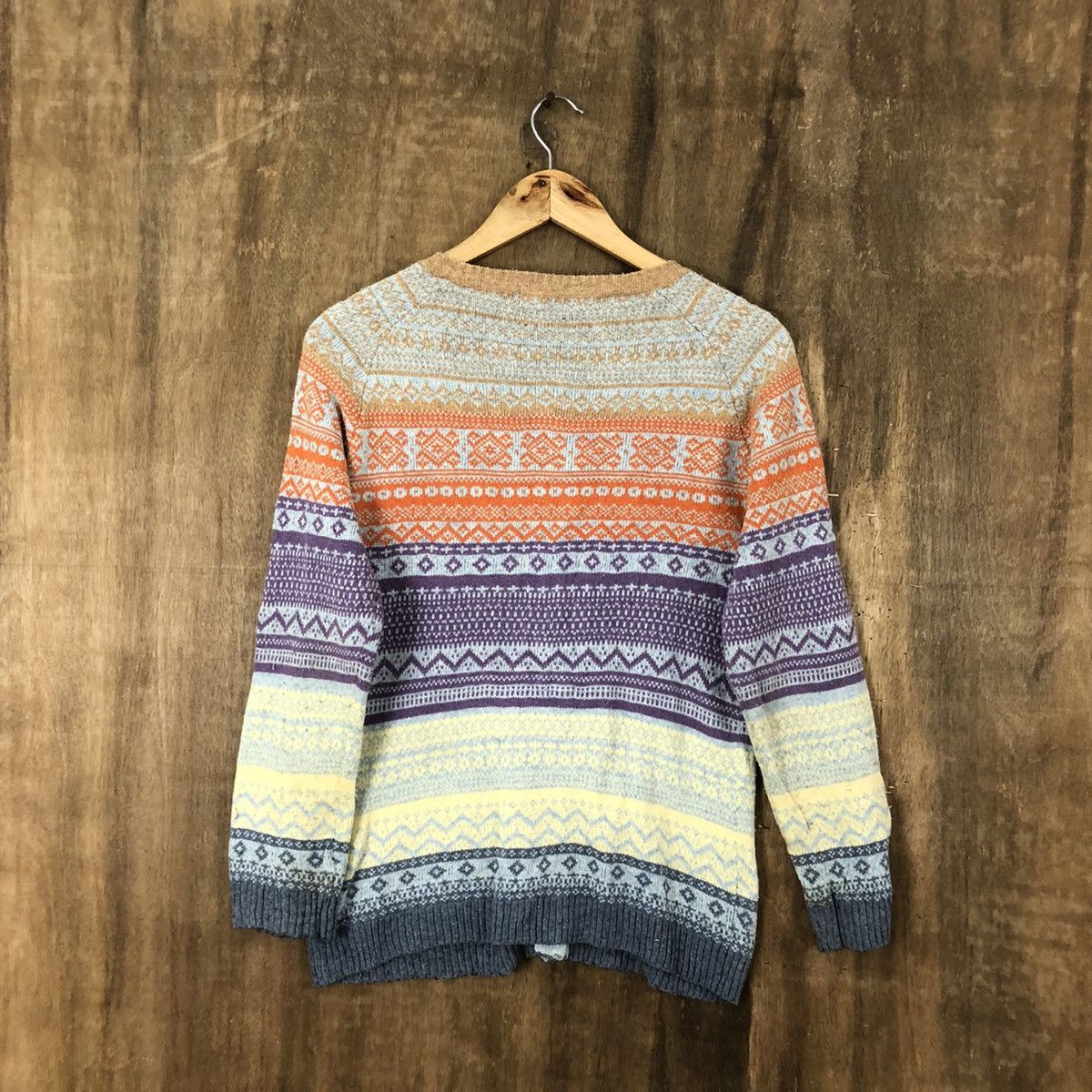 Aran Isles Knitwear × Japanese Brand Crocodile Multicolor Cardigan Knitwear #029 Size US M / EU 48-50 / 2 - 8 Thumbnail