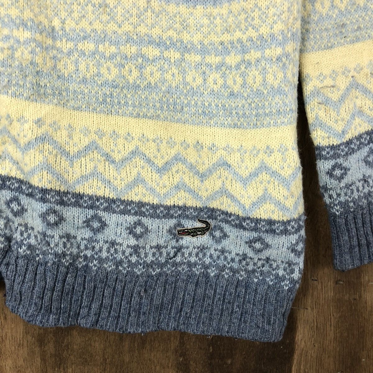Aran Isles Knitwear × Japanese Brand Crocodile Multicolor Cardigan Knitwear #029 Size US M / EU 48-50 / 2 - 4 Thumbnail