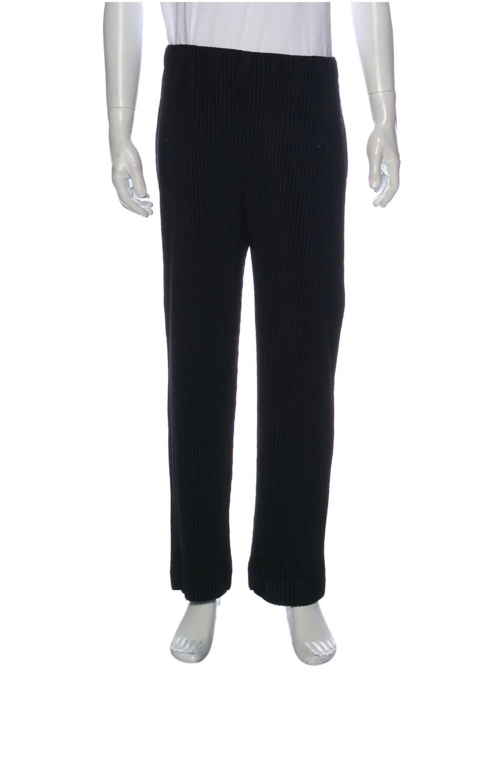 image of Issey Miyake Homme Plisse Pleated Pants in Black, Men's (Size 31)