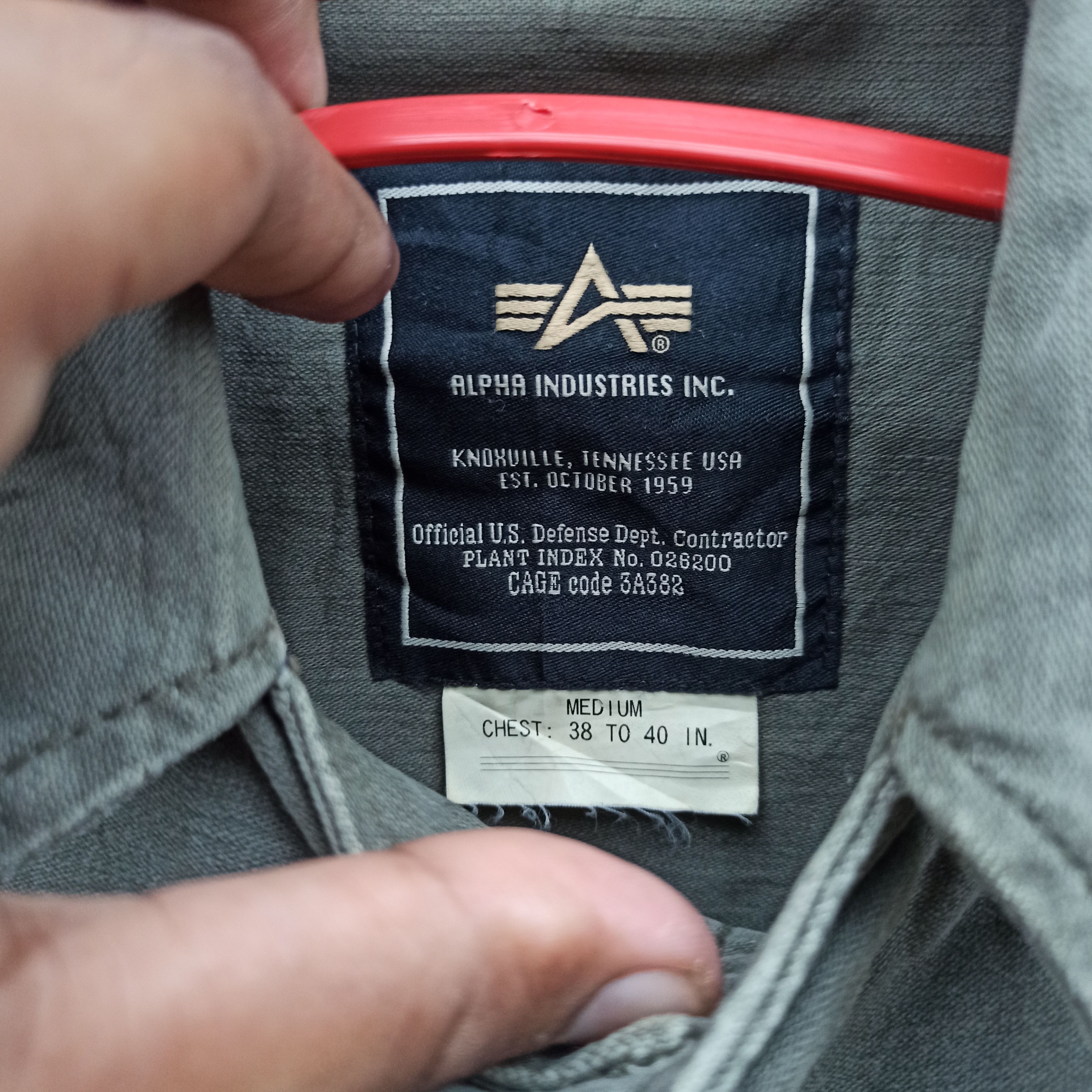 Alpha Industries × Vintage Vintage Alpha Industries Jacket Military Size US M / EU 48-50 / 2 - 7 Thumbnail